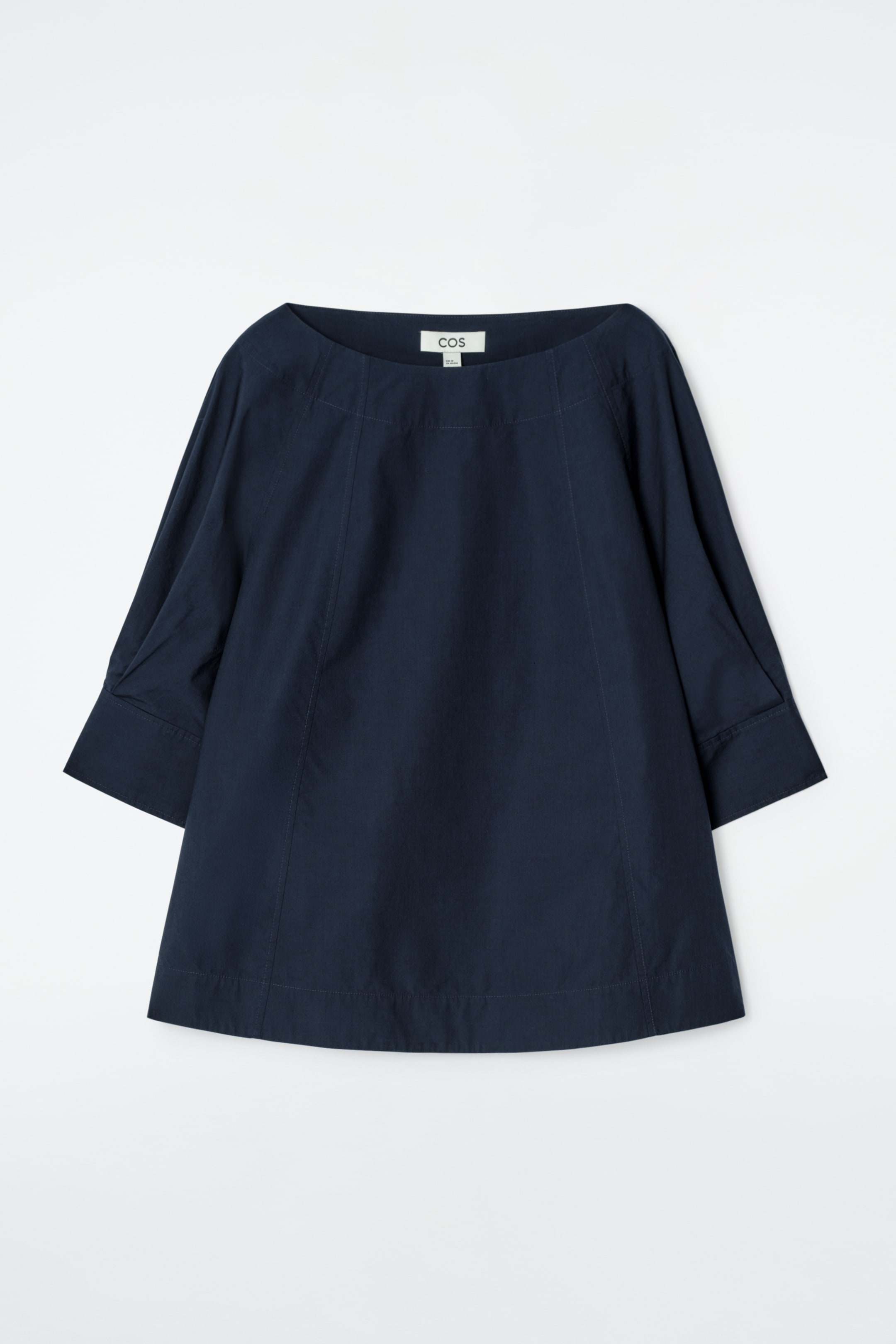 Visualizza immagine più grande: BLUSA VOLUMINOSA IN COTONE CON SCOLLO A BARCA - BLU NAVY - DONNA | H&M IT 6