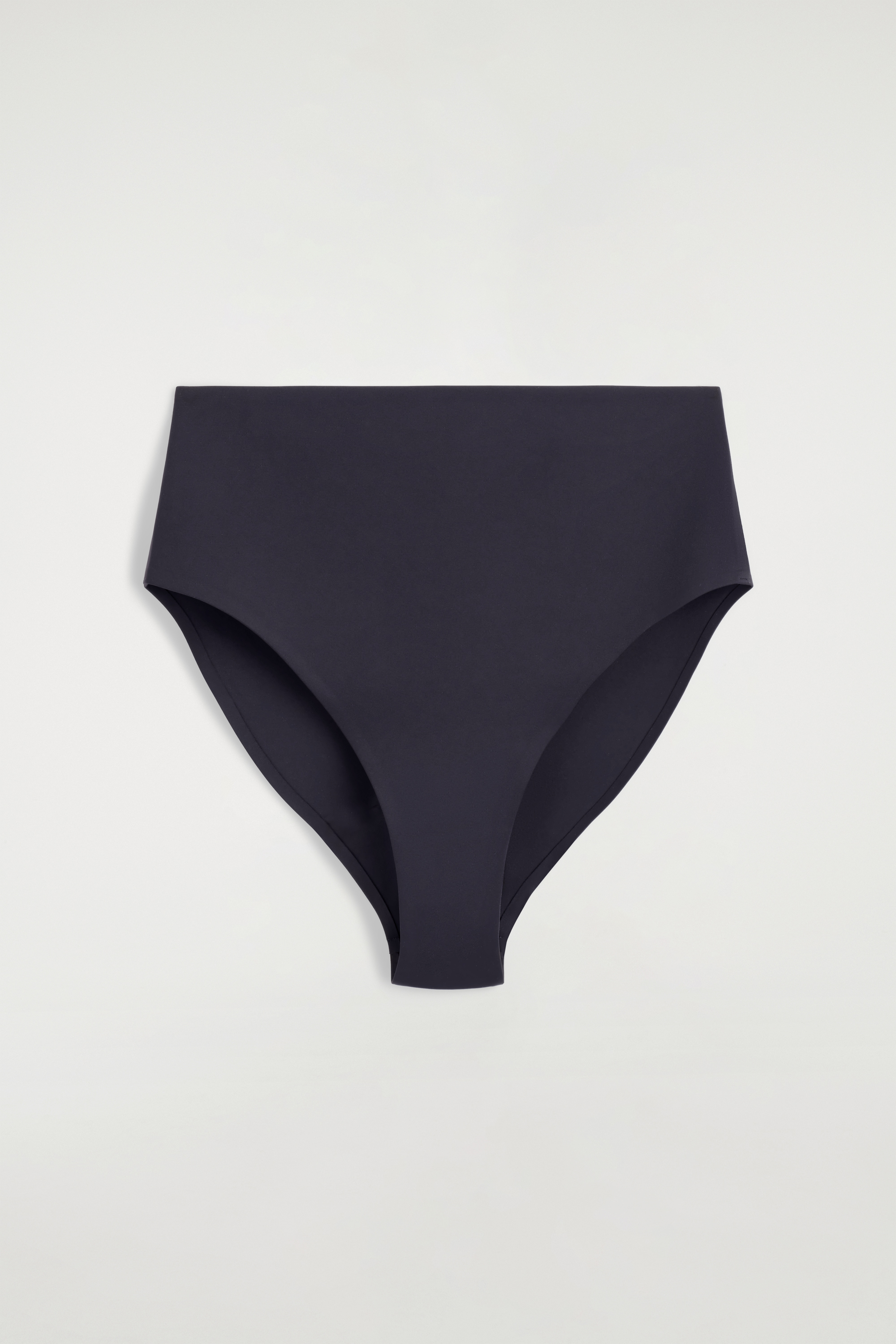 BIKINIHOSE AUS SCUBA MIT HOHEM BUND - NAVYBLAU