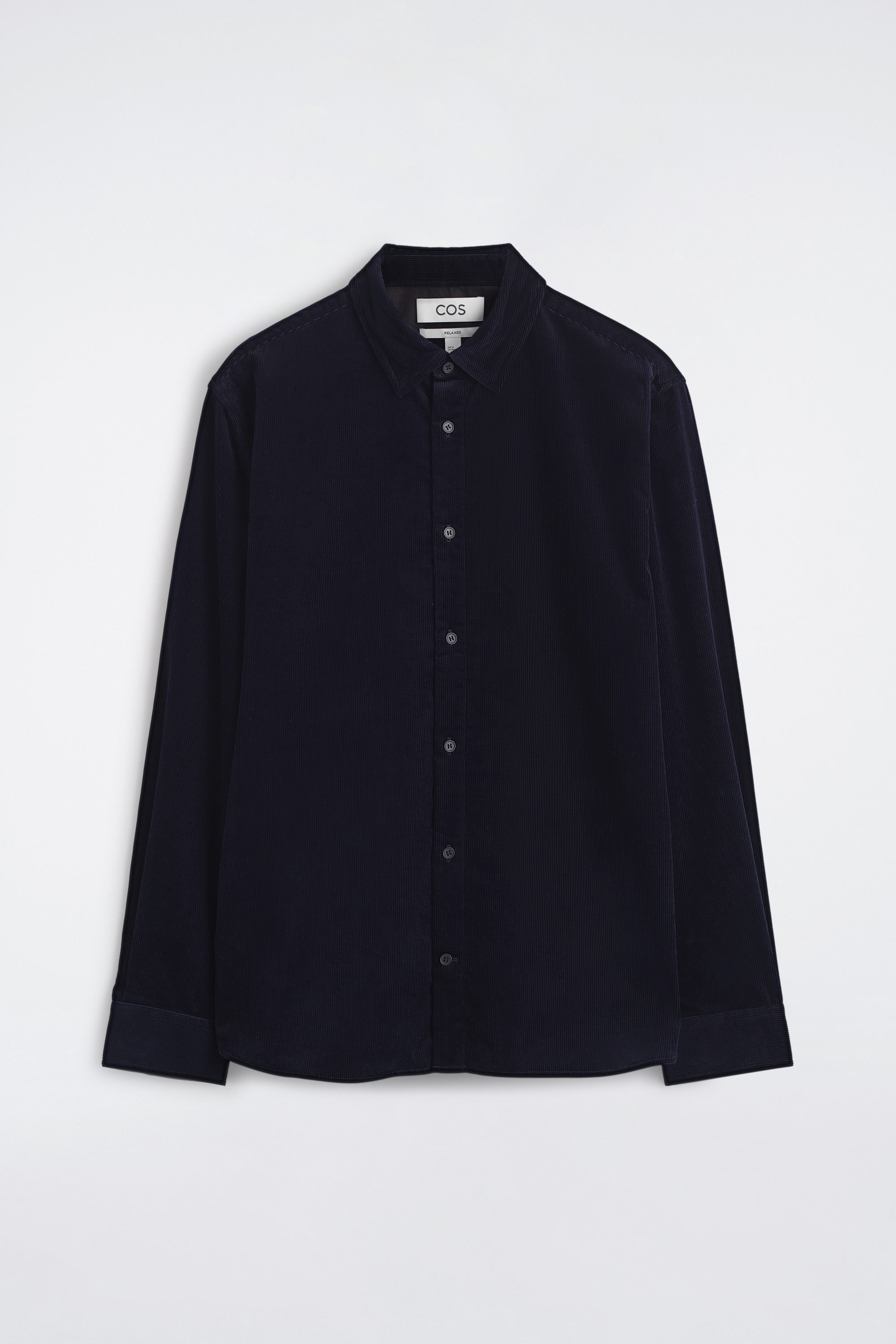 RELAXED CORDUROY SHIRT - NAVY | COS US
