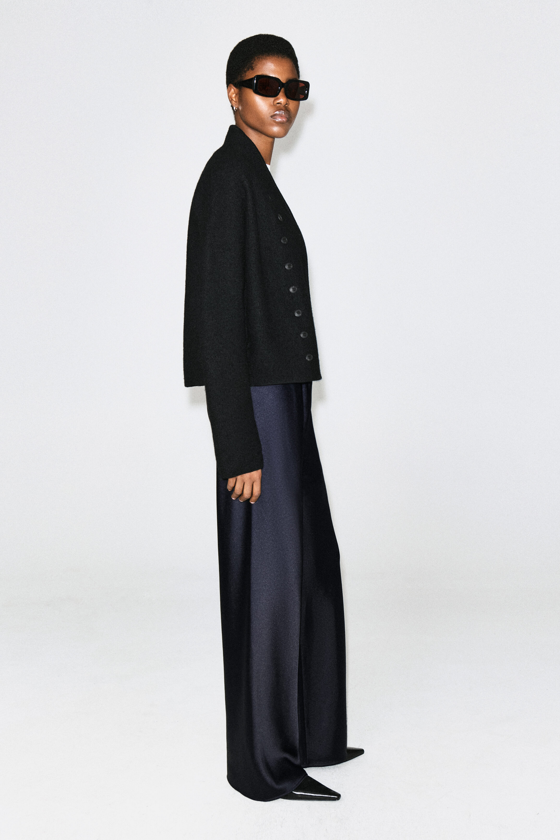 SATIN WIDE-LEG PANTS - thumbnail 4