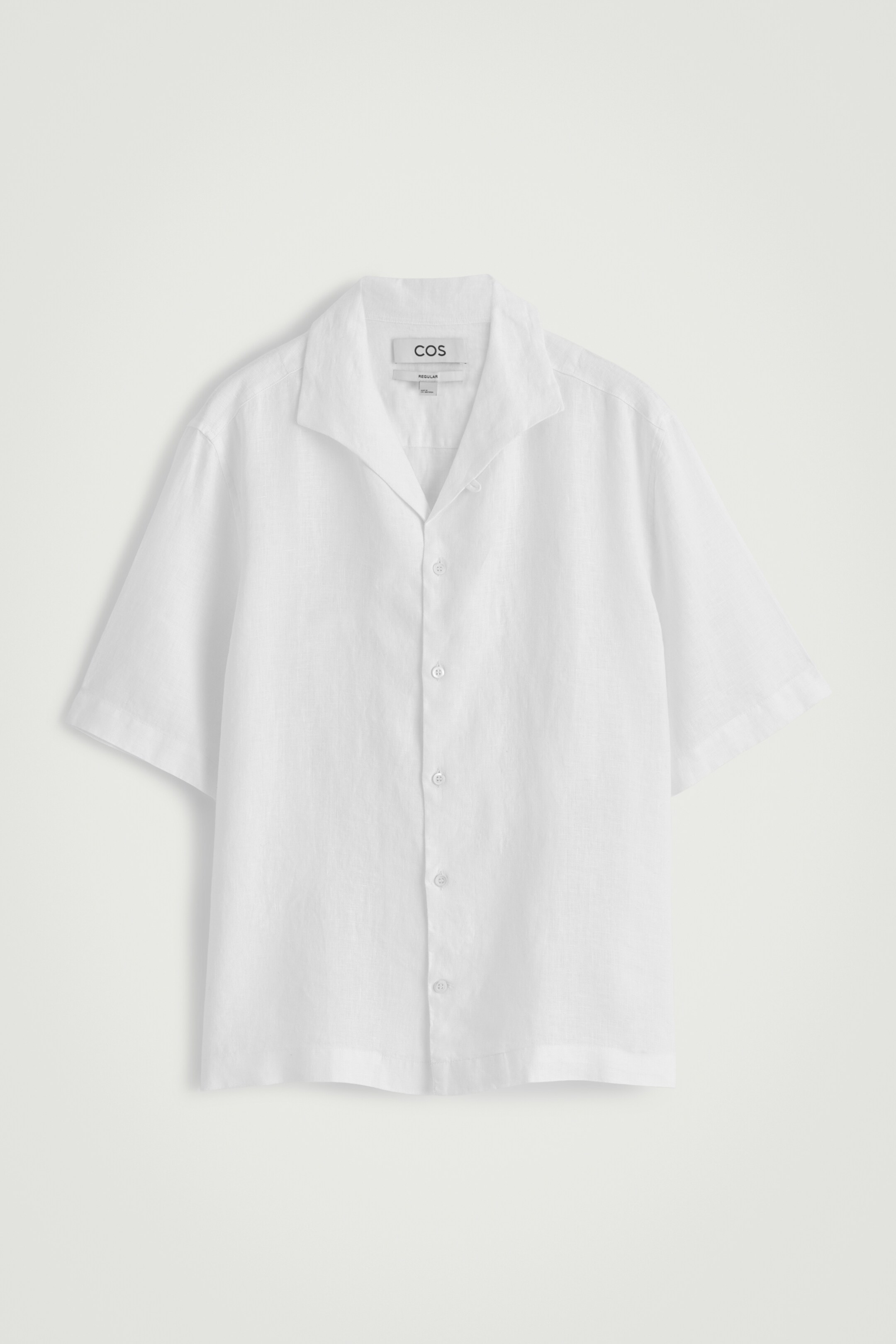 Ingrandisci l'immagine: LINEN SHORT-SLEEVED SHIRT - WHITE - UOMO | H&M CH 6