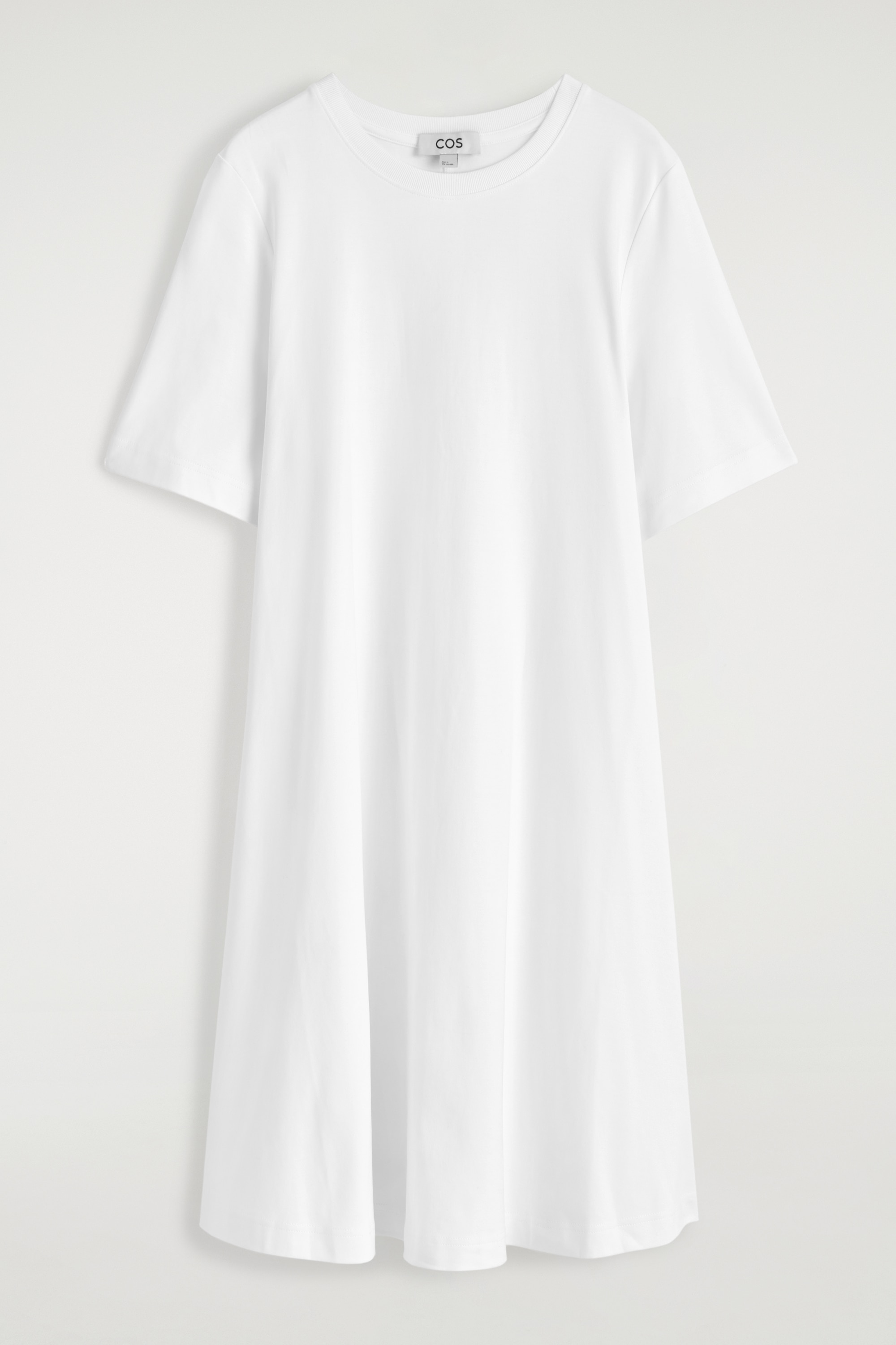 ABITO T-SHIRT MINI A TRAPEZIO - BIANCO/NERO/ROSSO