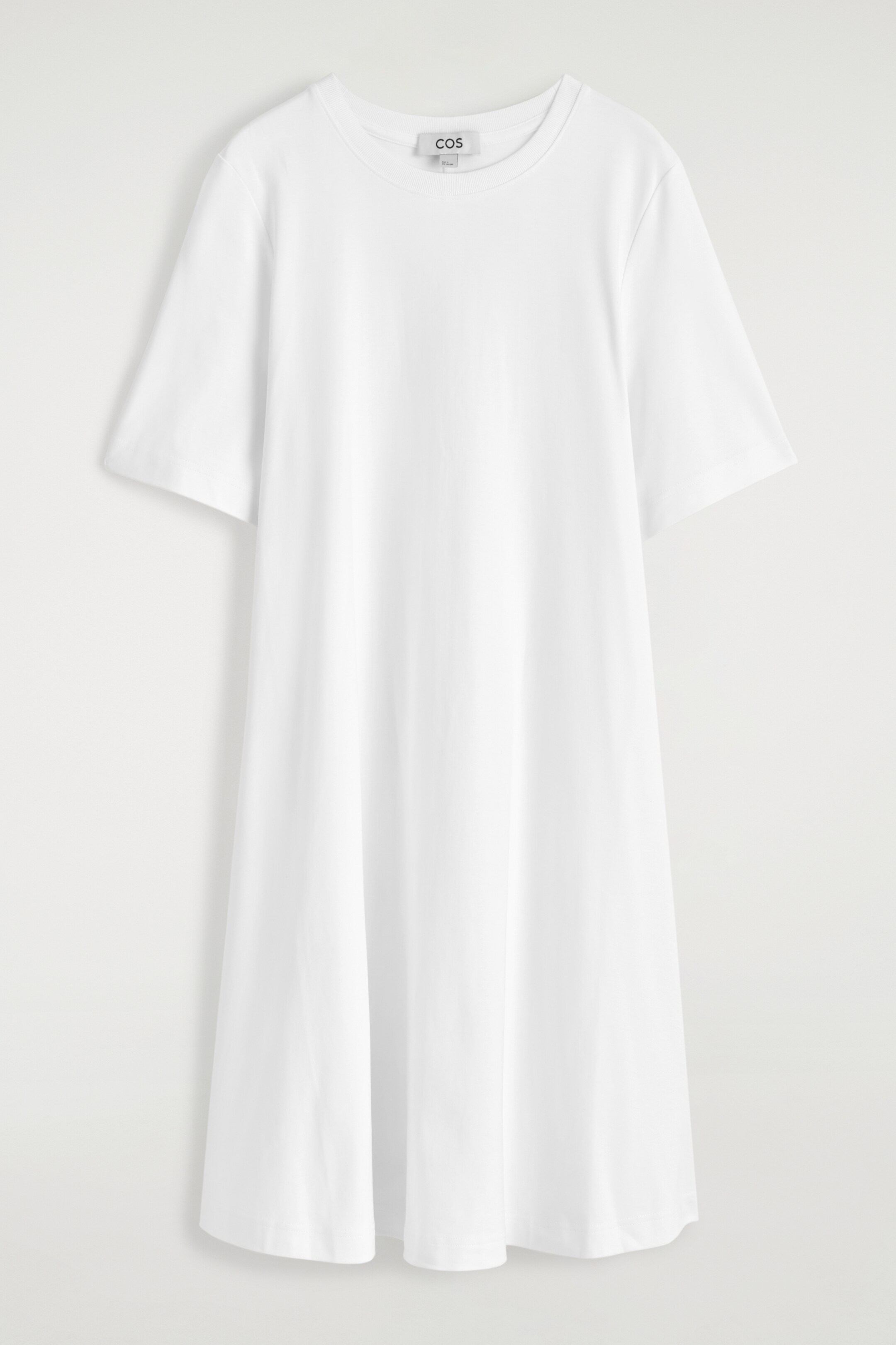 Vezi imaginea mai mare: ROCHIE TRICOU MINI ÎN LINIE A - ALB - FEMEI | H&M RO 5