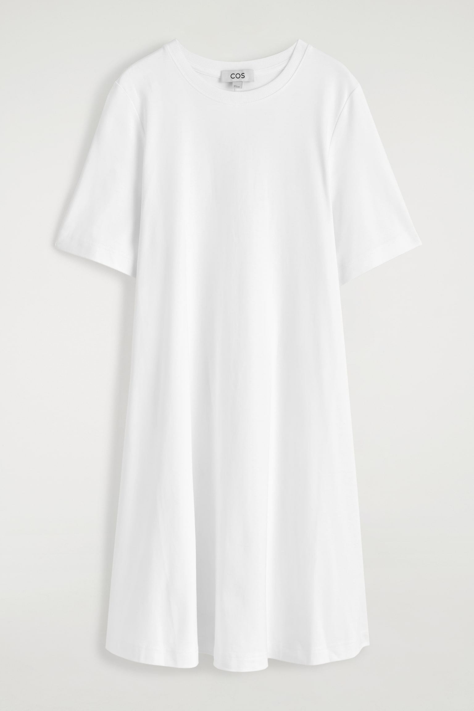 VESTIDO-CAMISETA CORTO ACAMPANADO - BLANCO/ROJO/NEGRO - 2