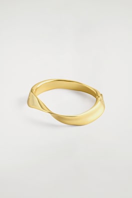 TWISTED RIBBON BRACELET — GOLD 3