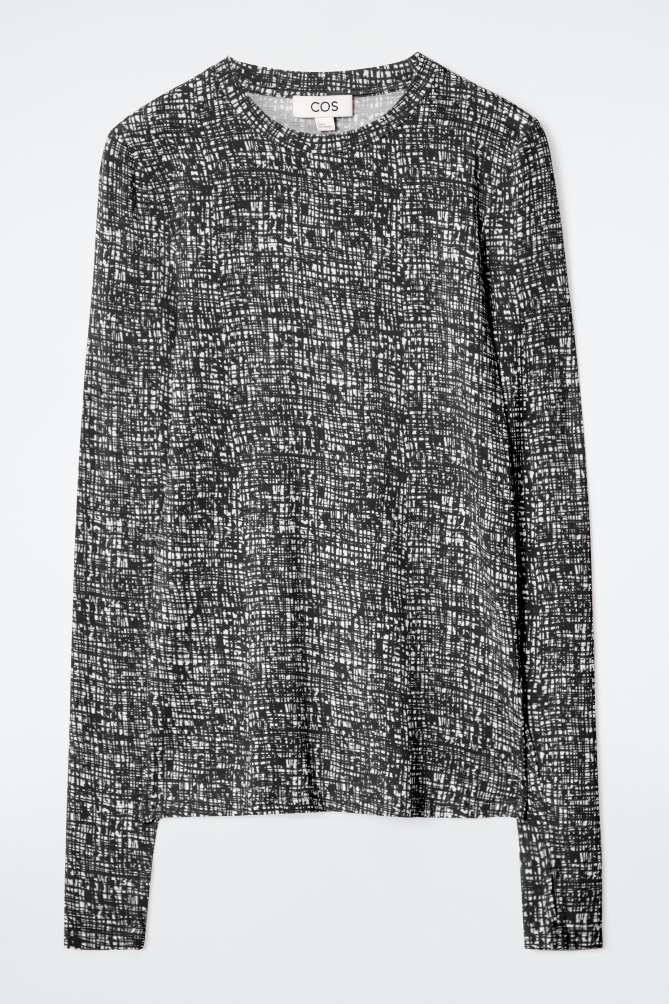 Zobacz większy obraz: BAWEŁNIANA BLUZKA Z DŁUGIM RĘKAWEM - CZARNY/BIAŁY - ONA | H&M PL 7