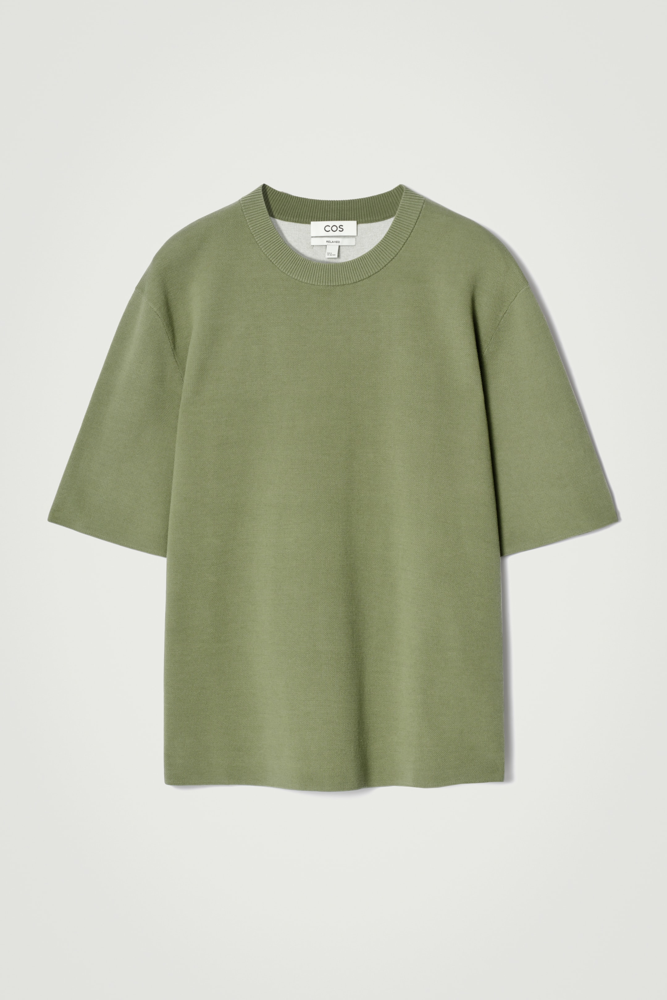 View larger image: RELAXED DOUBLE-FACED KNIT T-SHIRT - GREEN - Men | H&M GB 6