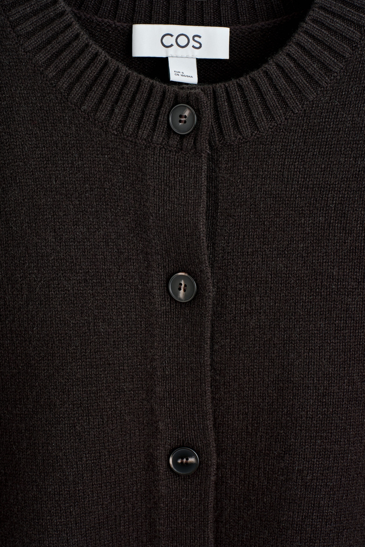 MERINO WOOL SWEATER — BROWN