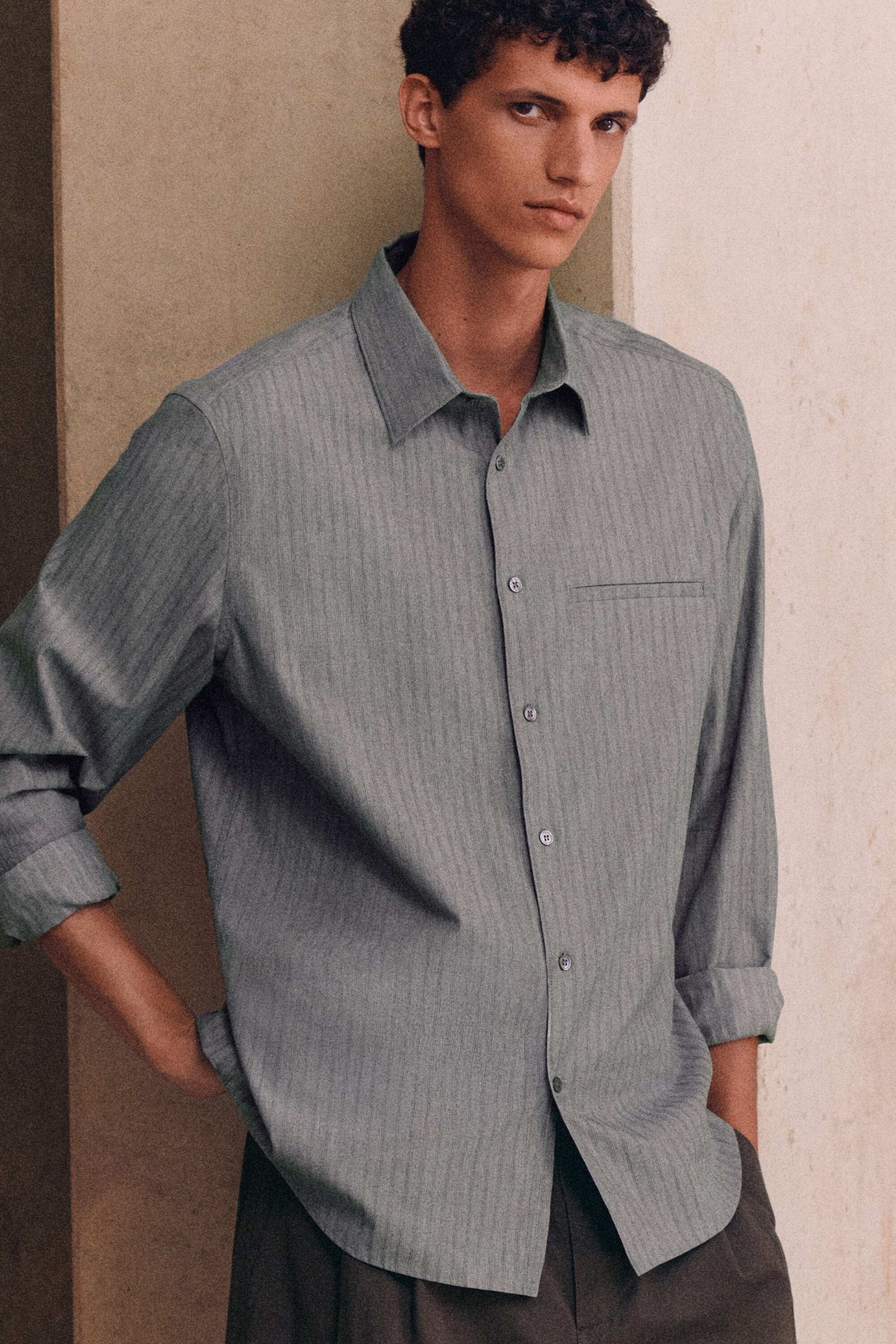 STRIPED COTTON SHIRT