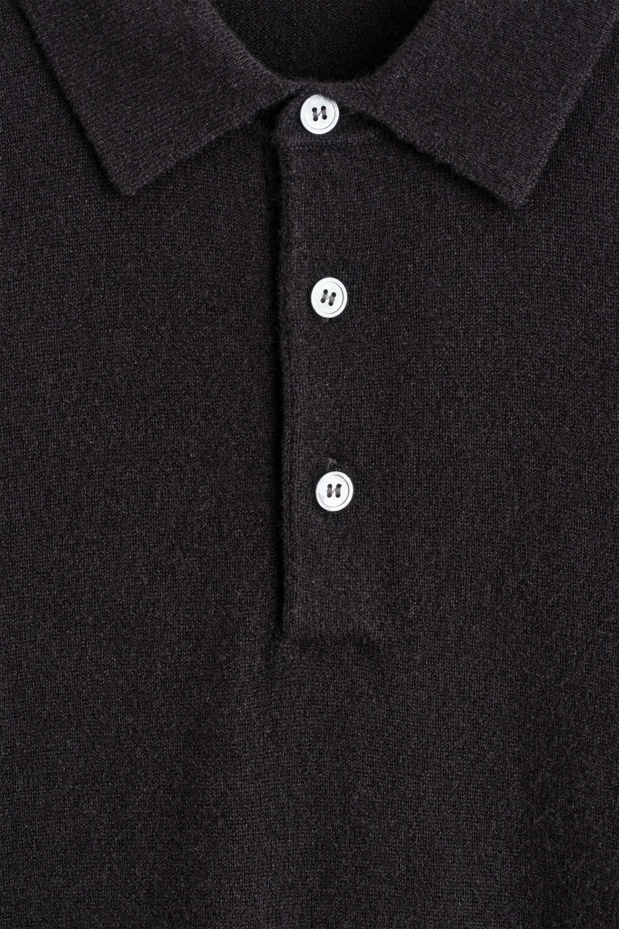 SEAMLESS CASHMERE POLO SHIRT