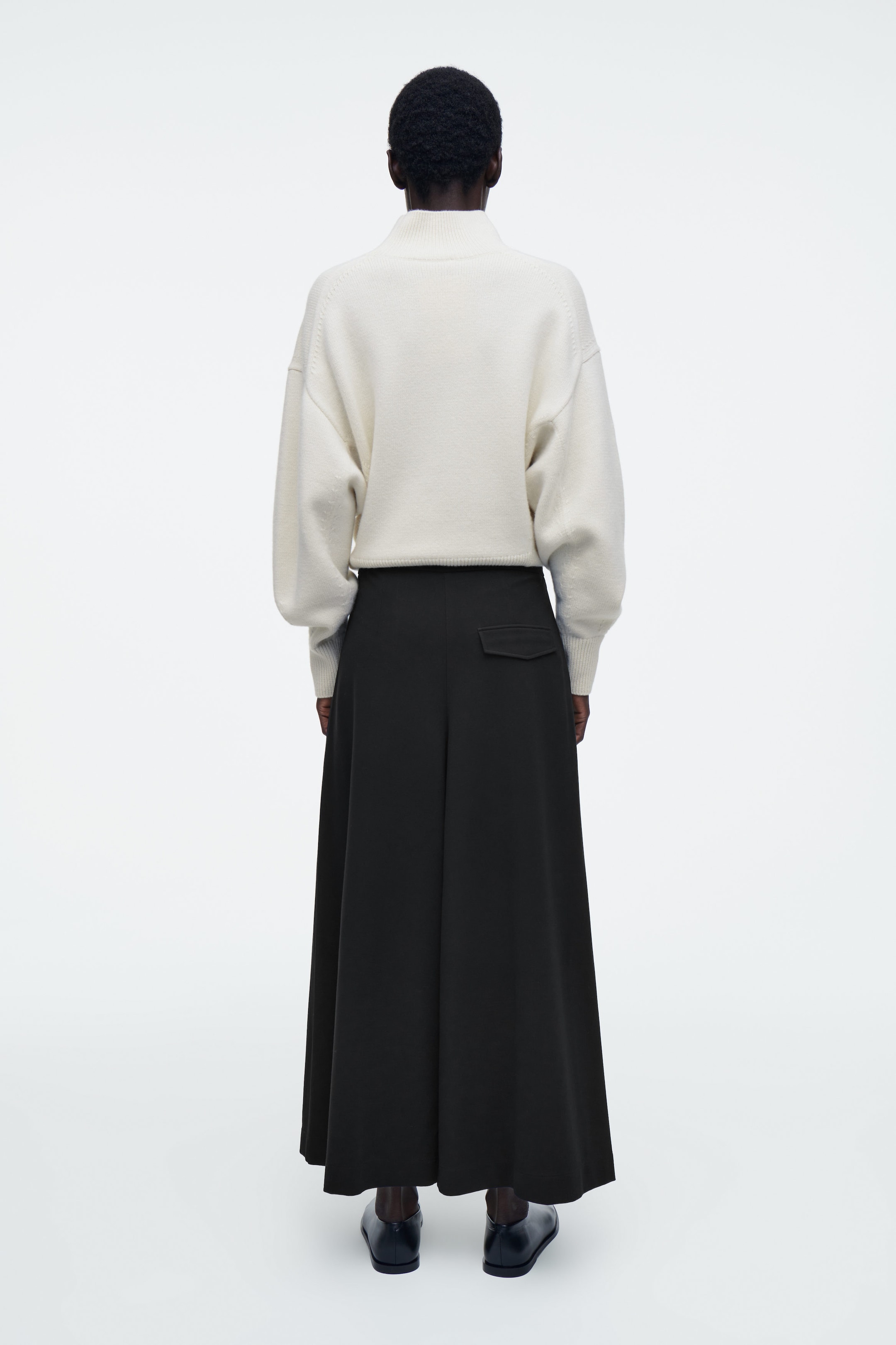 CROPPED WIDE-LEG PANTS