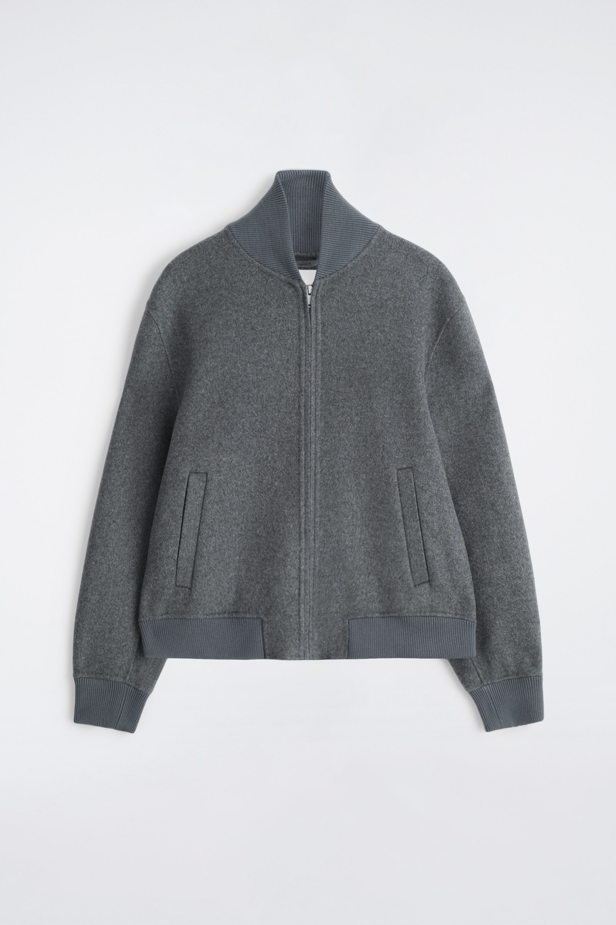 SPLIT WOOL BOMBER JACKET