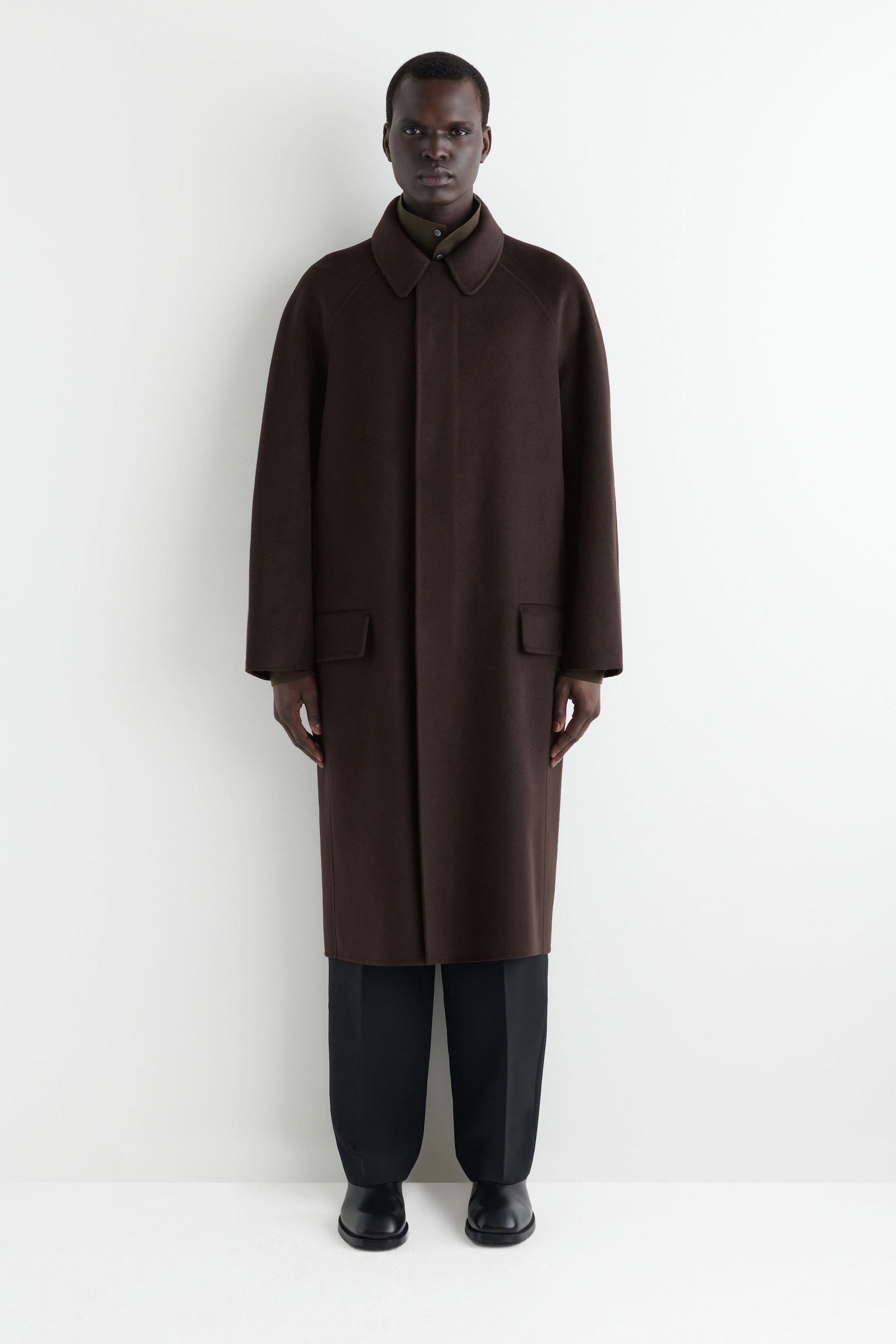 DOUBLE-FACED WOOL CAR COAT