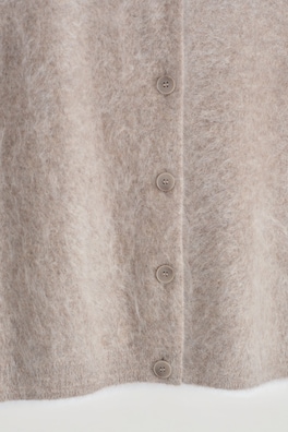 BRUSHED-CASHMERE VEST — BEIGE 2