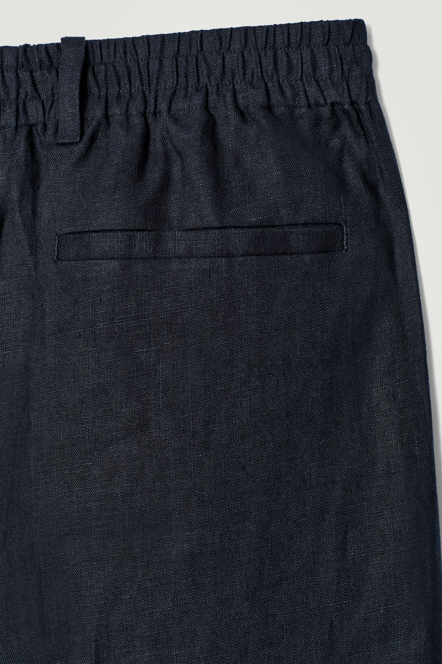 PANTALONES RECTOS DE LINO ELÁSTICOS - AZUL MARINO/NEGRO/MARRÓN - 5