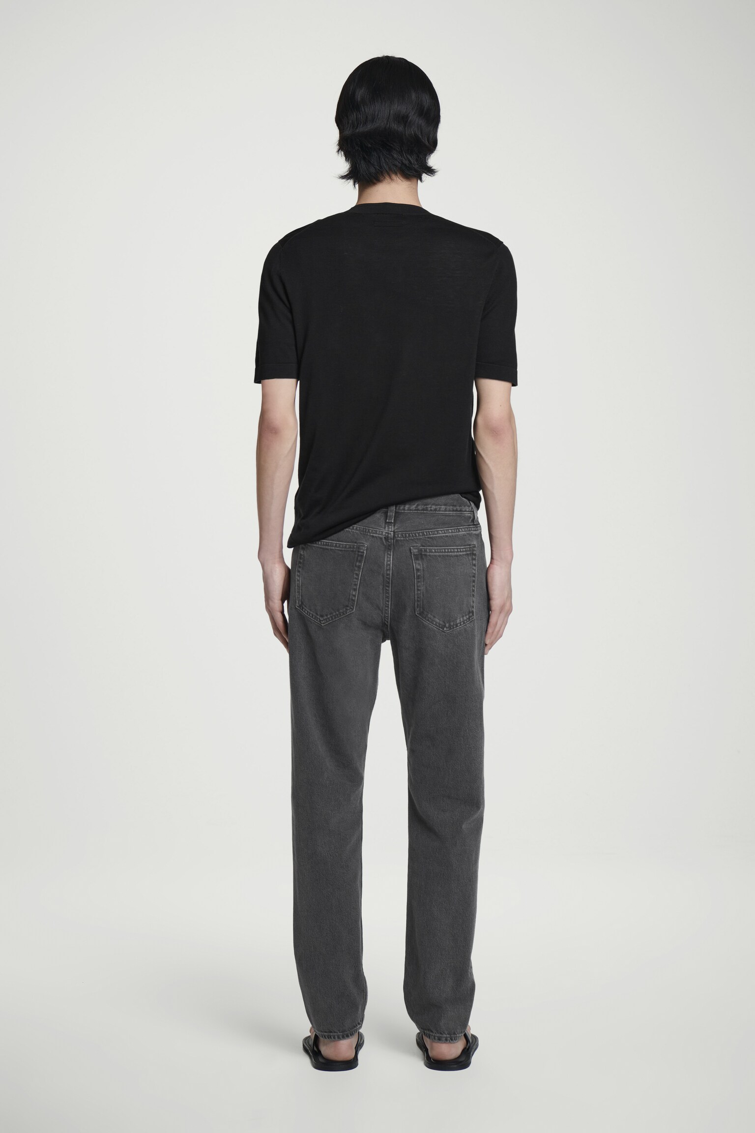 PILLAR TAPERED JEANS - NEGRO DESTEÑIDO - 5