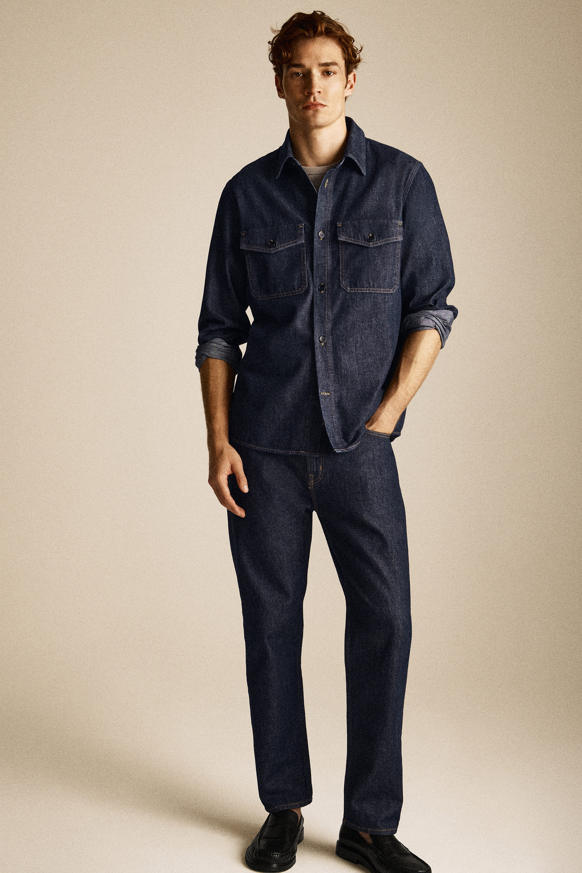 DENIM SHIRT - DARK BLUE | COS