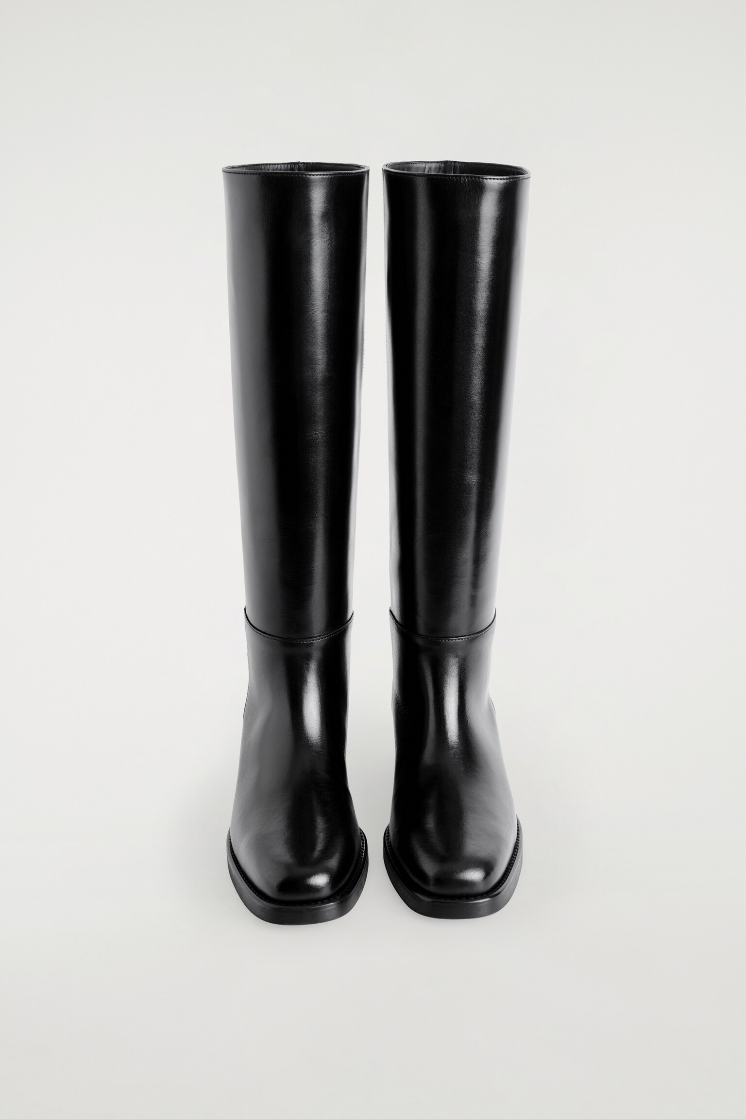 BOTTES HAUTES EN CUIR - NOIR - 4