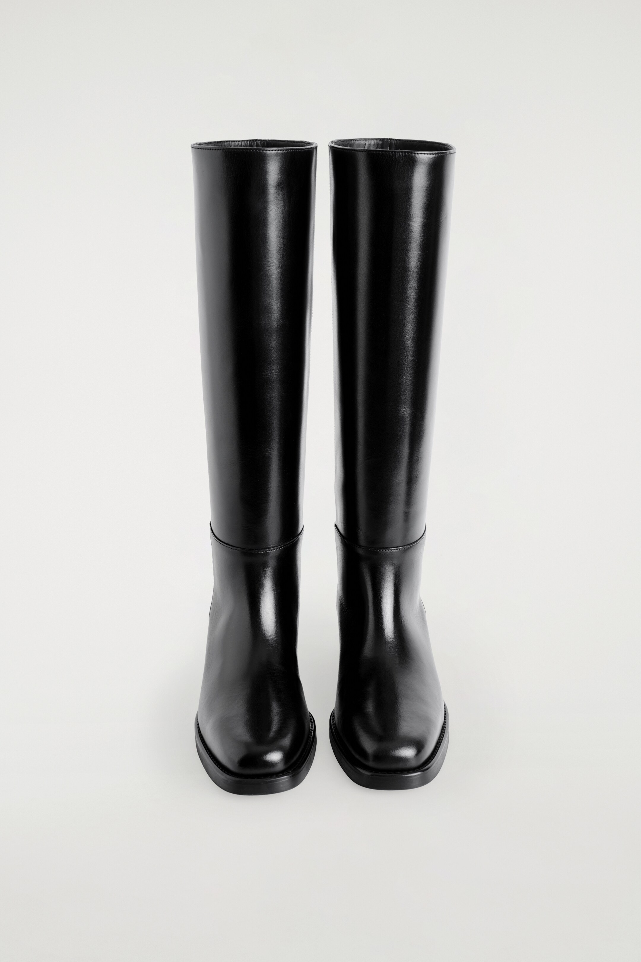 Ver imagem maior: BOTAS DE COURO ATÉ AO JOELHO - PRETO - SENHORA | H&M PT 6
