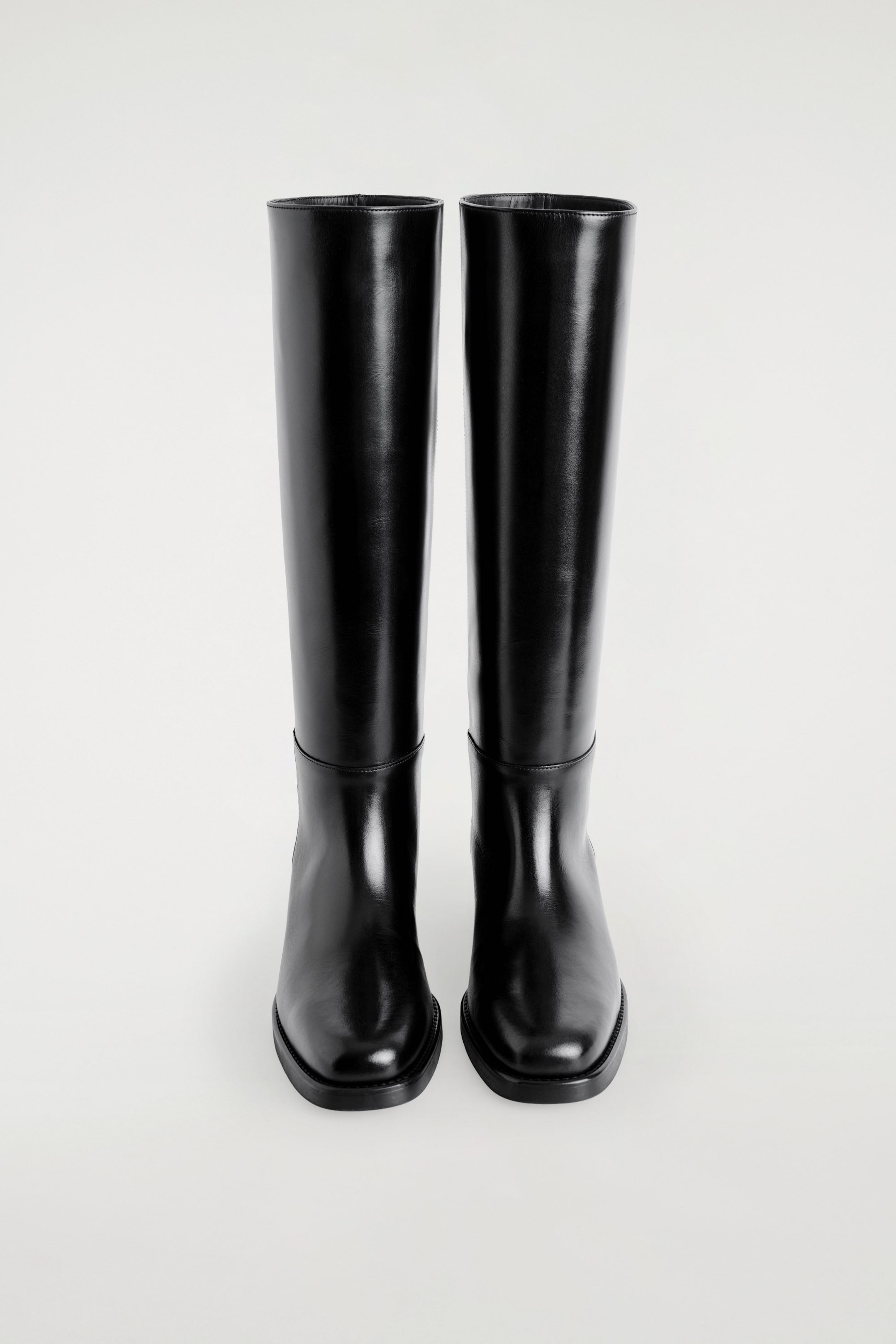 LEATHER KNEE-HIGH BOOTS