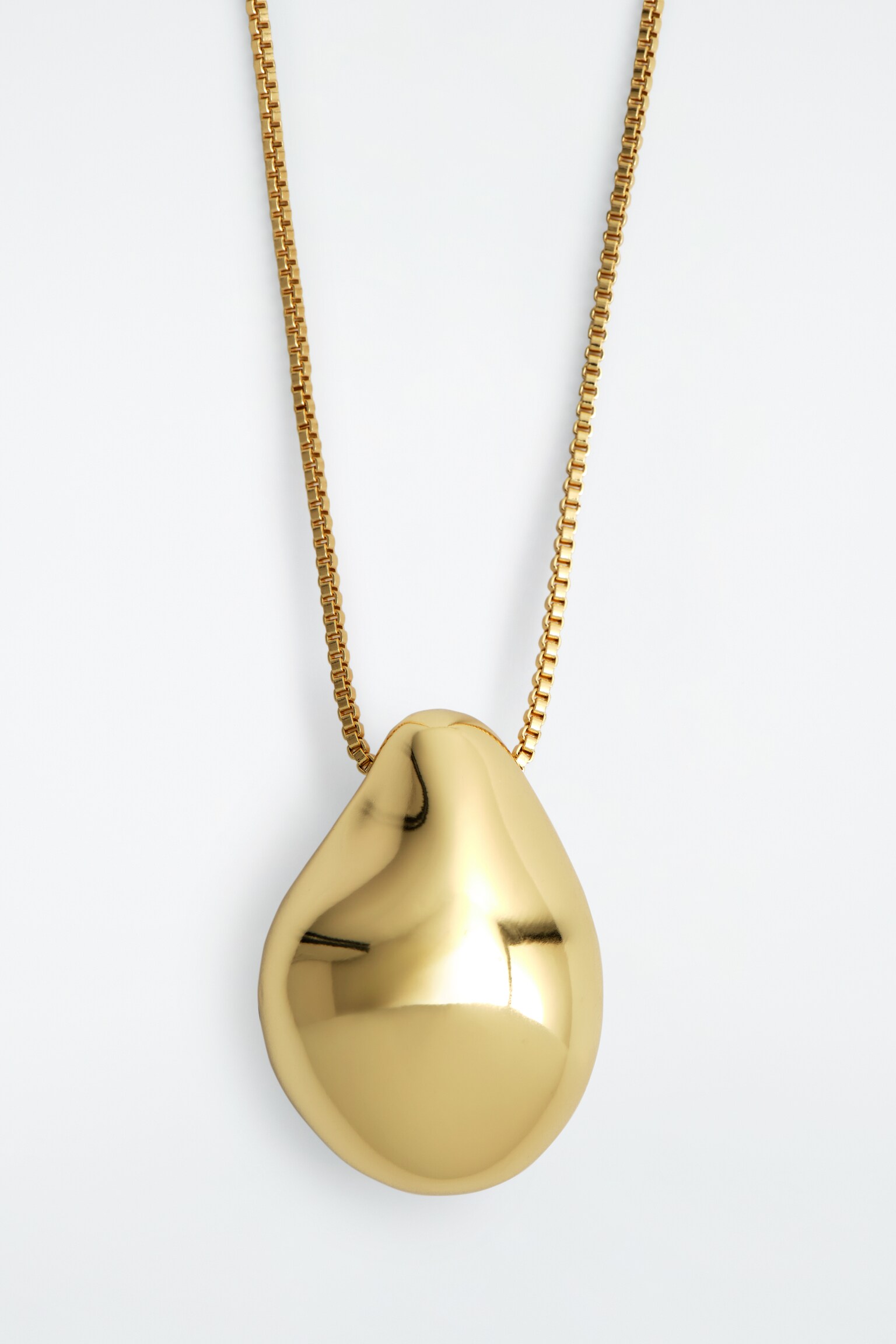 COLLANA CON PENDENTE A FORMA DI GOCCIA - ORO - 3