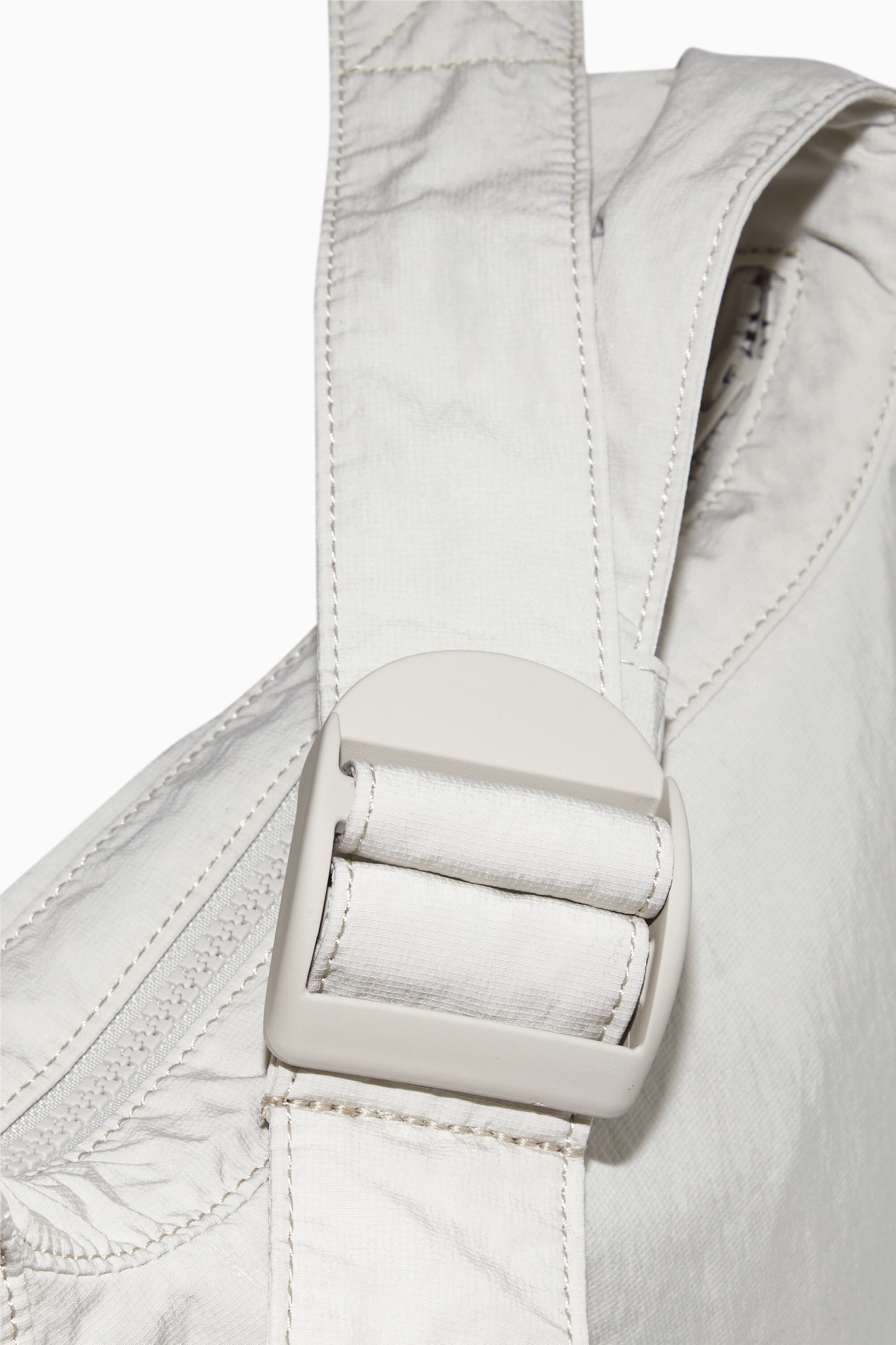 CROSSBODY SADDLE BAG - NYLON - LIGHT GREY | COS CROSSBODY SADDLE BAG - NYLON - LIGHT GREY | COS