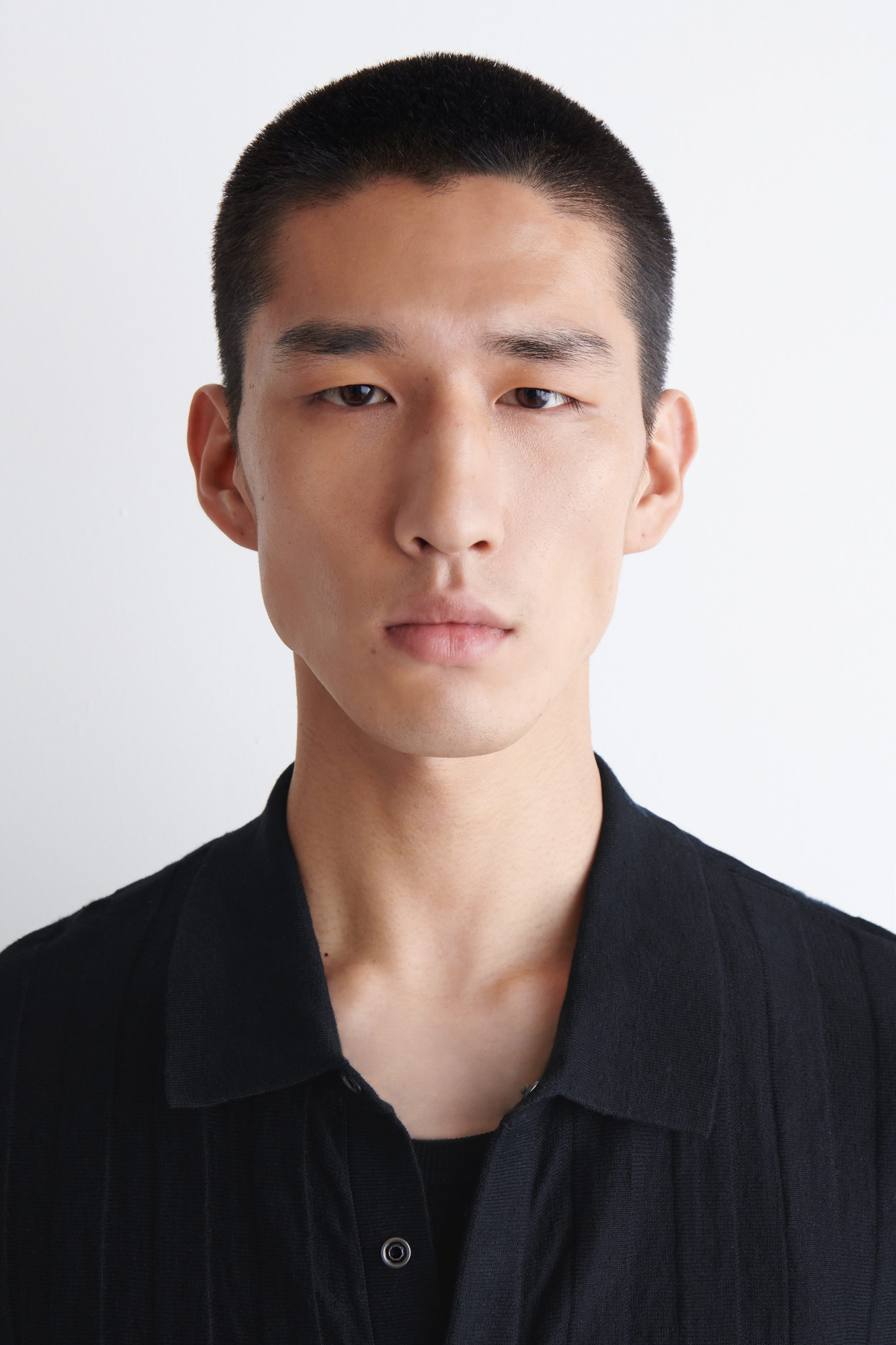 STRIPED KNITTED LINEN SHIRT