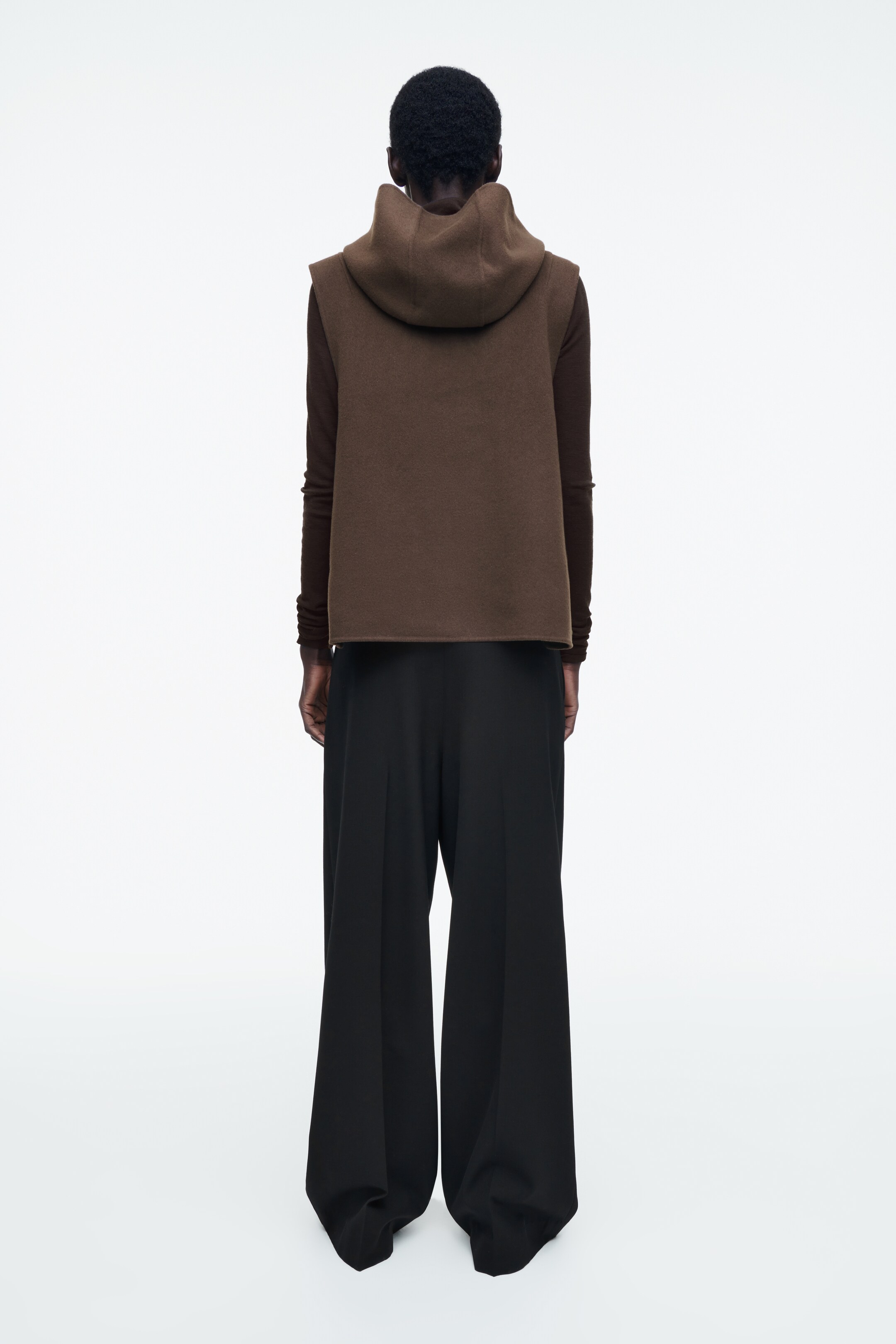 Agrandir l'image: GILET HYBRIDE À CAPUCHE DOUBLE-FACE - BRUN - FEMME | H&M FR 5