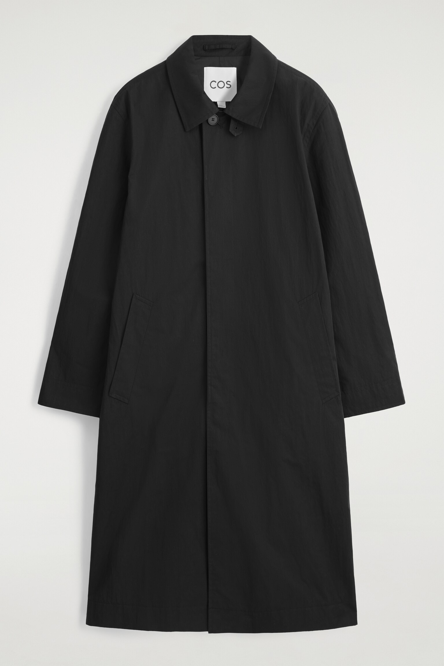 GABARDINA DE ALGODÓN - NEGRO