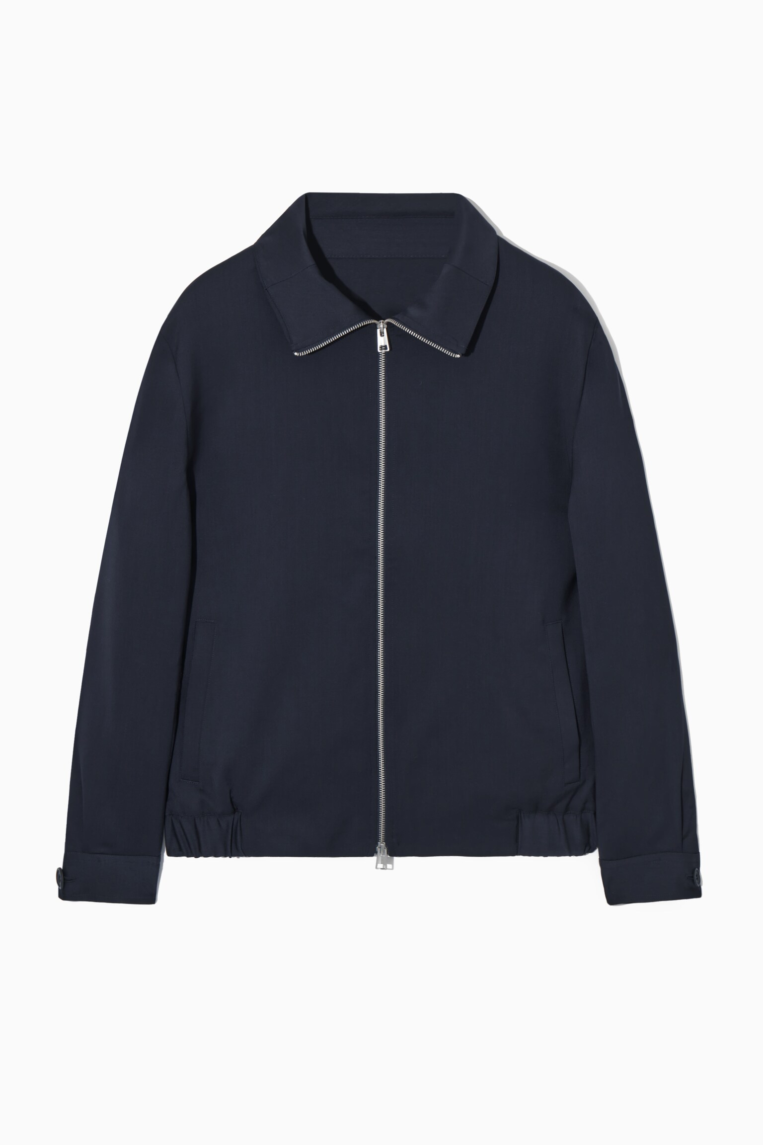 LIGHTWEIGHT WOOL JACKET - NAVY