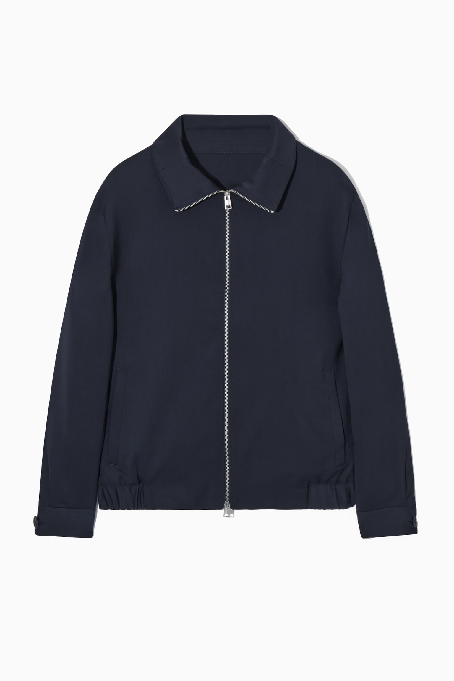 LIGHTWEIGHT WOOL JACKET - NAVY
