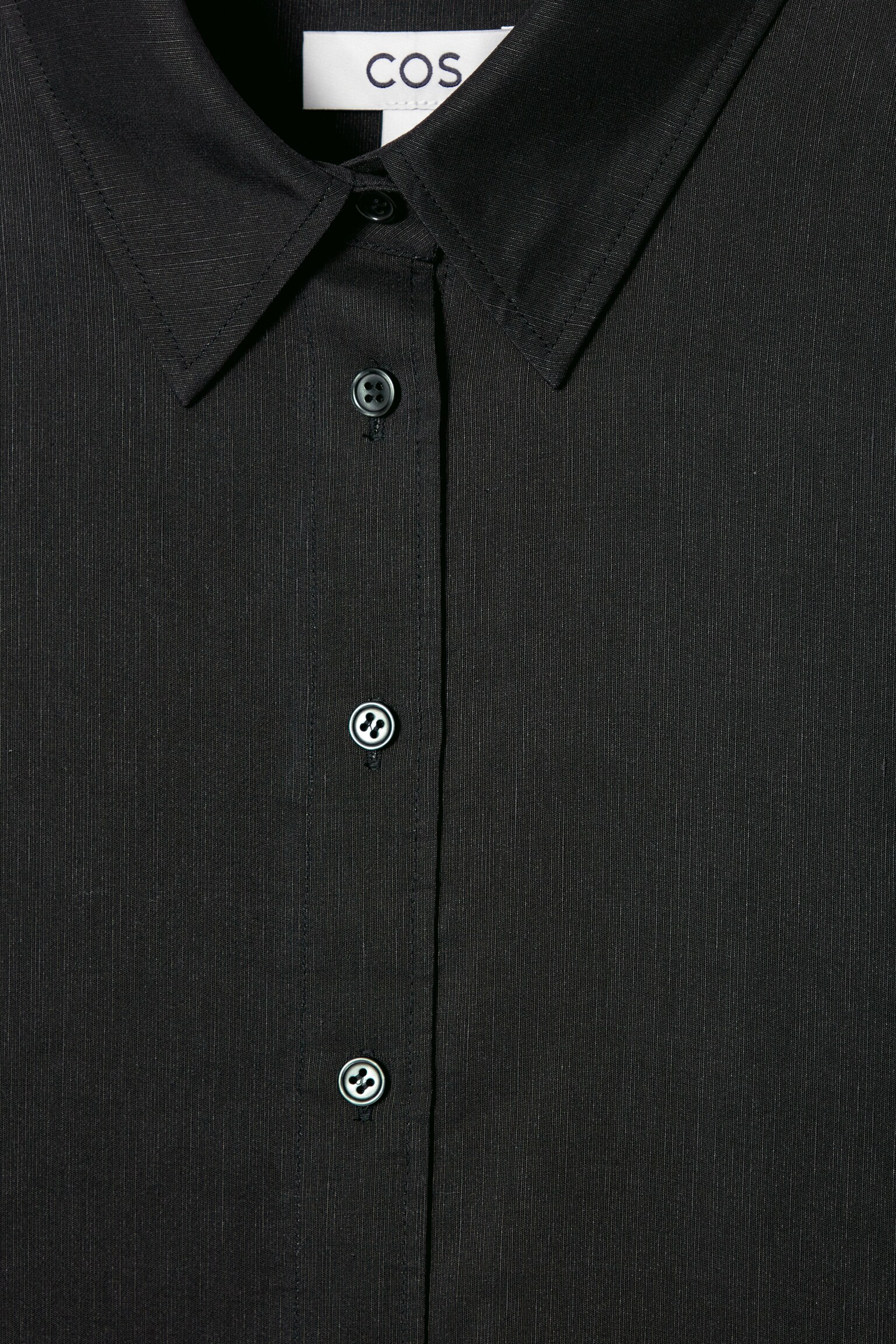 VESTIDO CAMISERO ESTAMPADO CON CINTURÓN - NEGRO/ESTAMPADO - 7