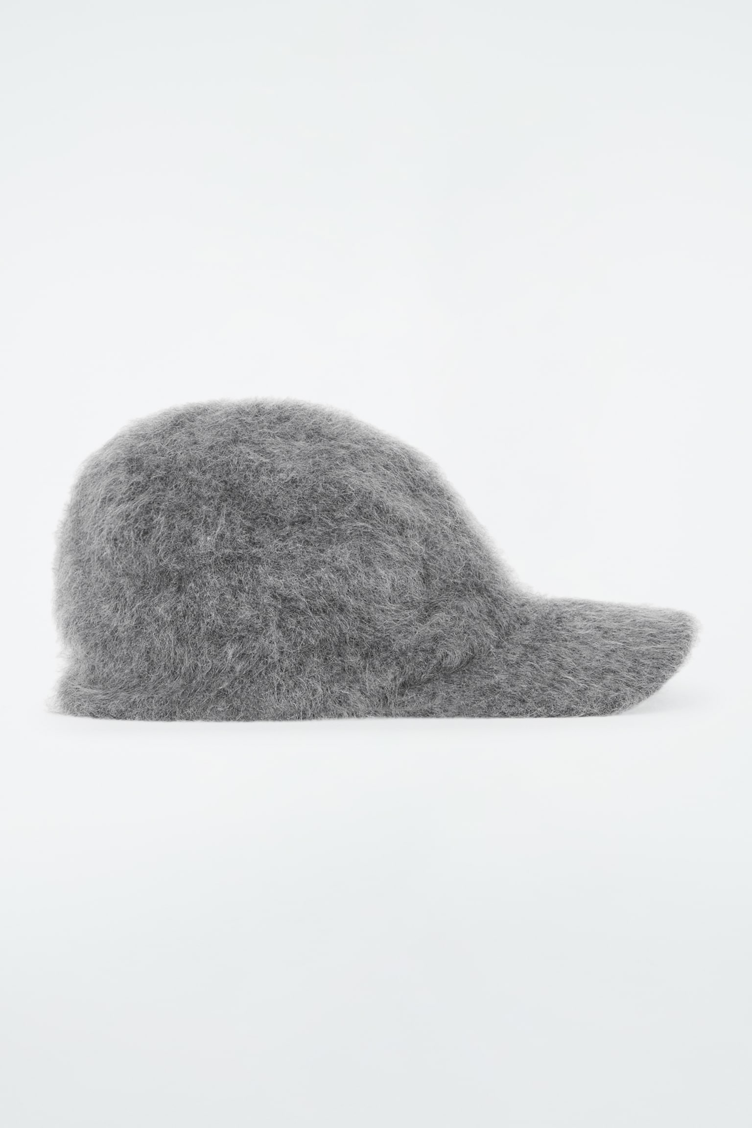 CASQUETTE EN CACHEMIRE BROSSÉ - GRIS/BRUN - 2