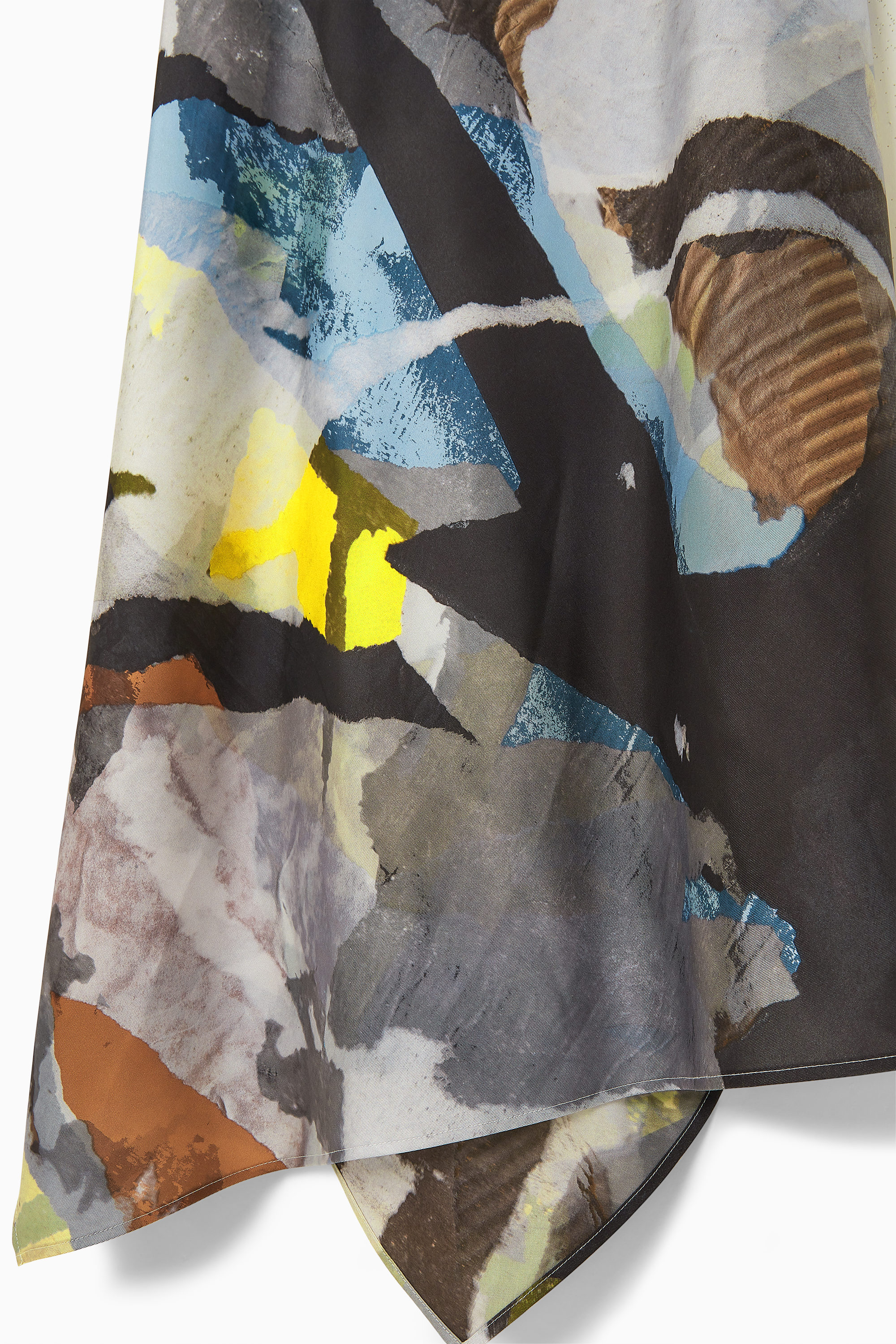 パーティードレス Printed Asymmetric Dress Womens Mixed Print Halter Dress With Butterfly Charm