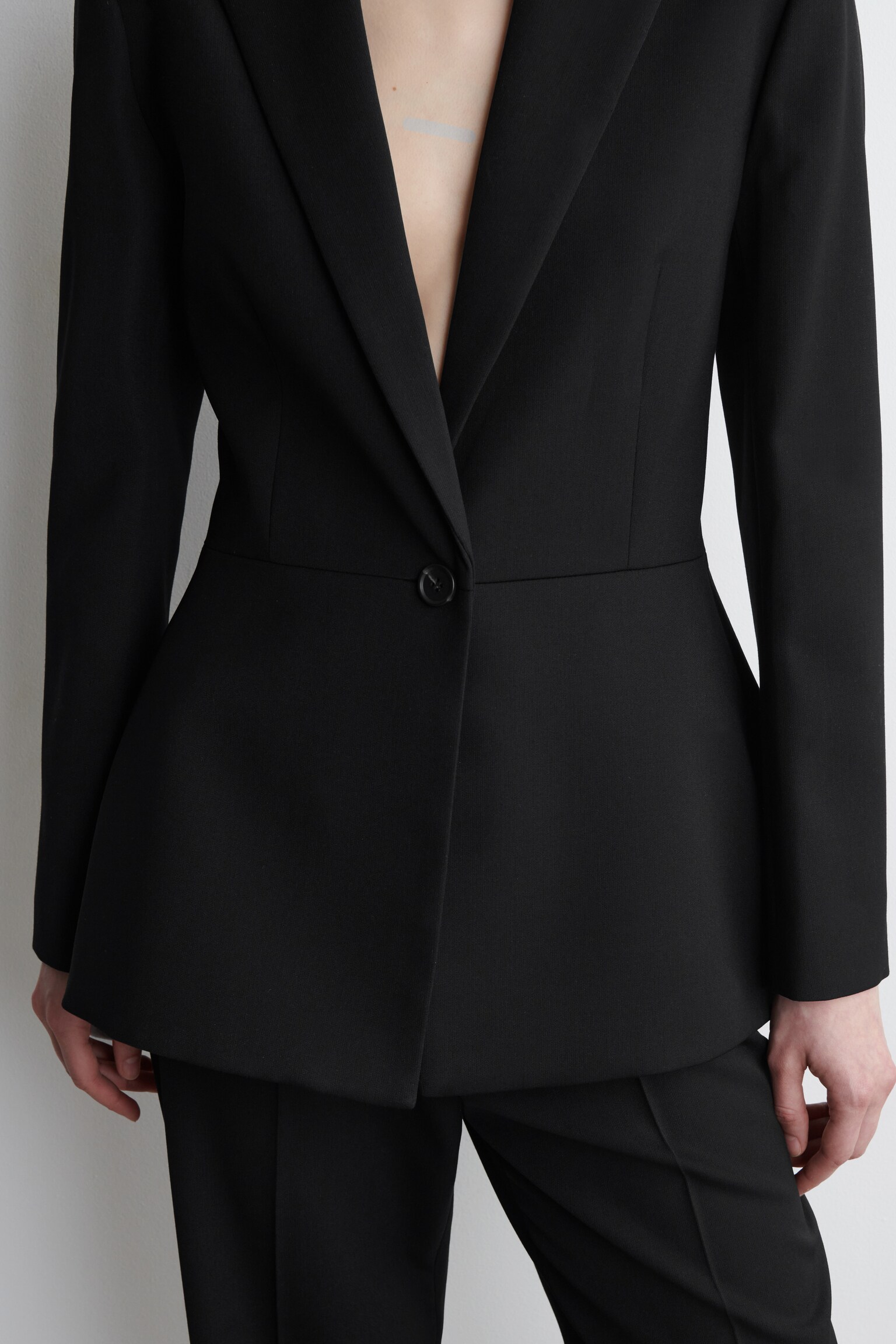 VESTE DE TAILLEUR À BASQUE - NOIR - 6