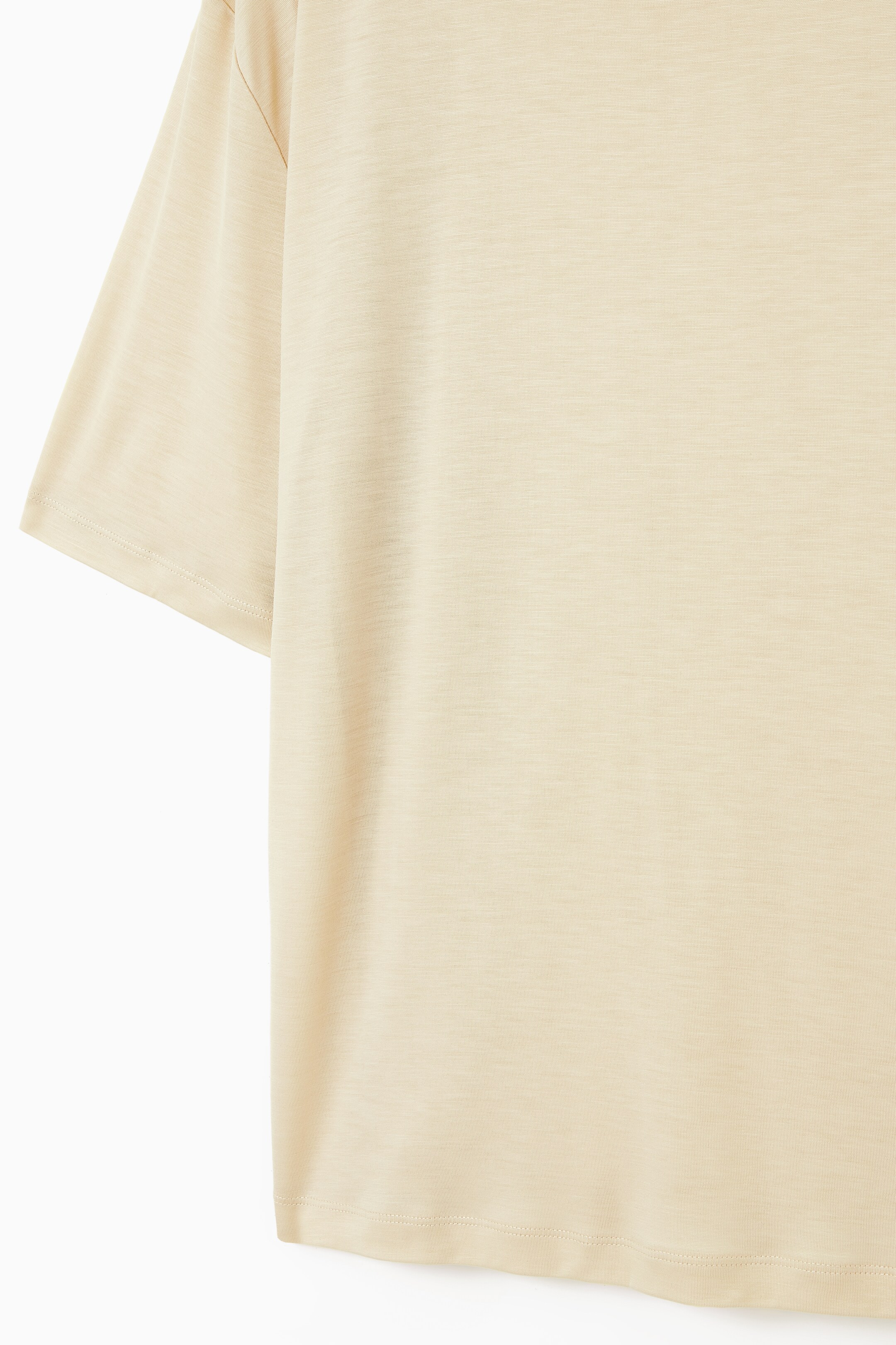 View larger image: RELAXED-FIT FLOATY T-SHIRT - BEIGE - Ladies | H&M GB 3