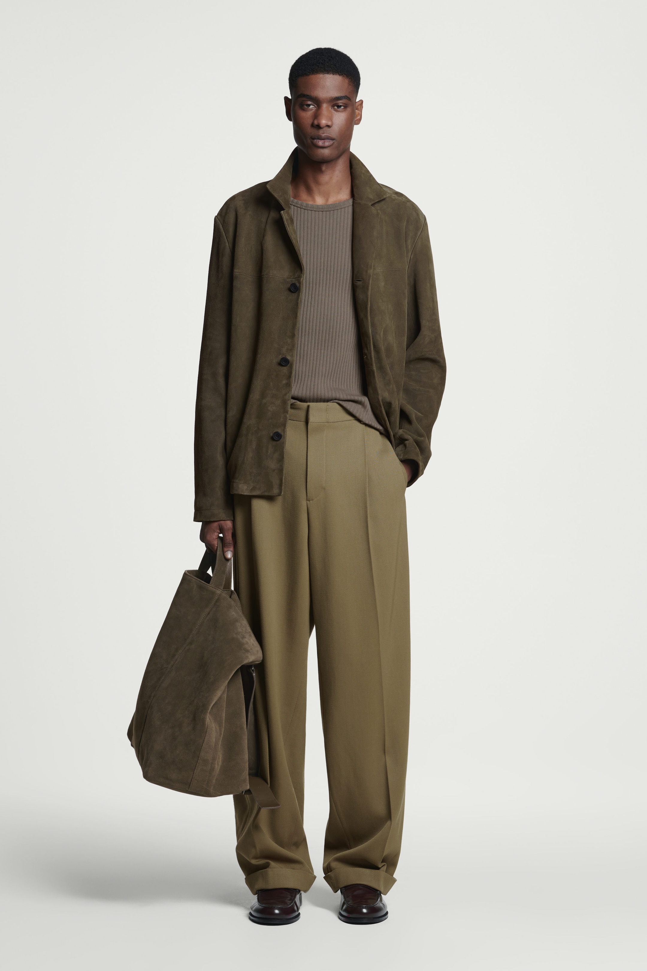 CONVERTIBLE TOTE BAG - SUEDE