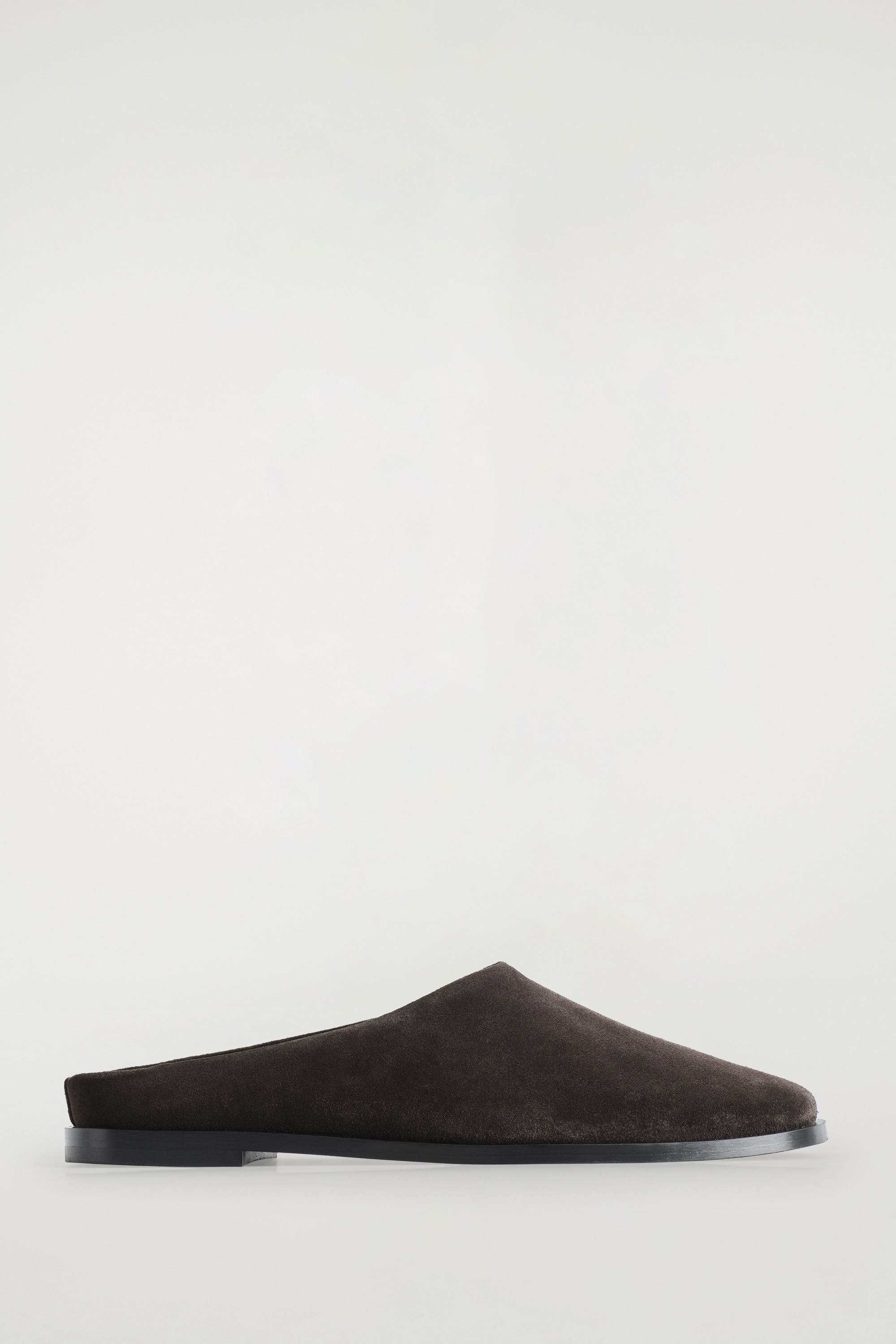CLASSIC SUEDE MULES - DARK BROWN