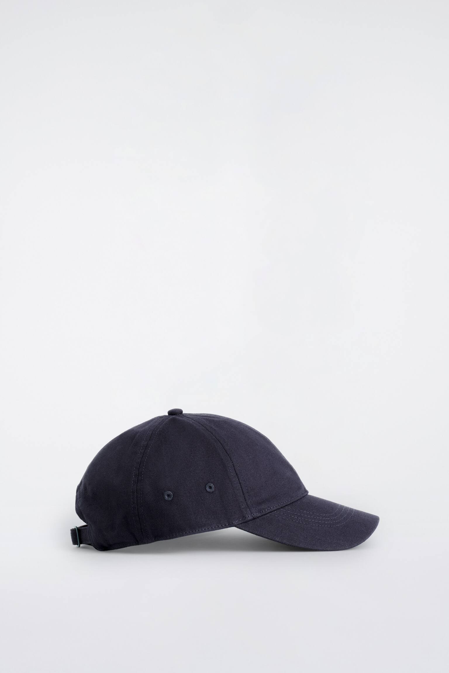COTTON BASEBALL CAP - כחול כהה/חום - 2