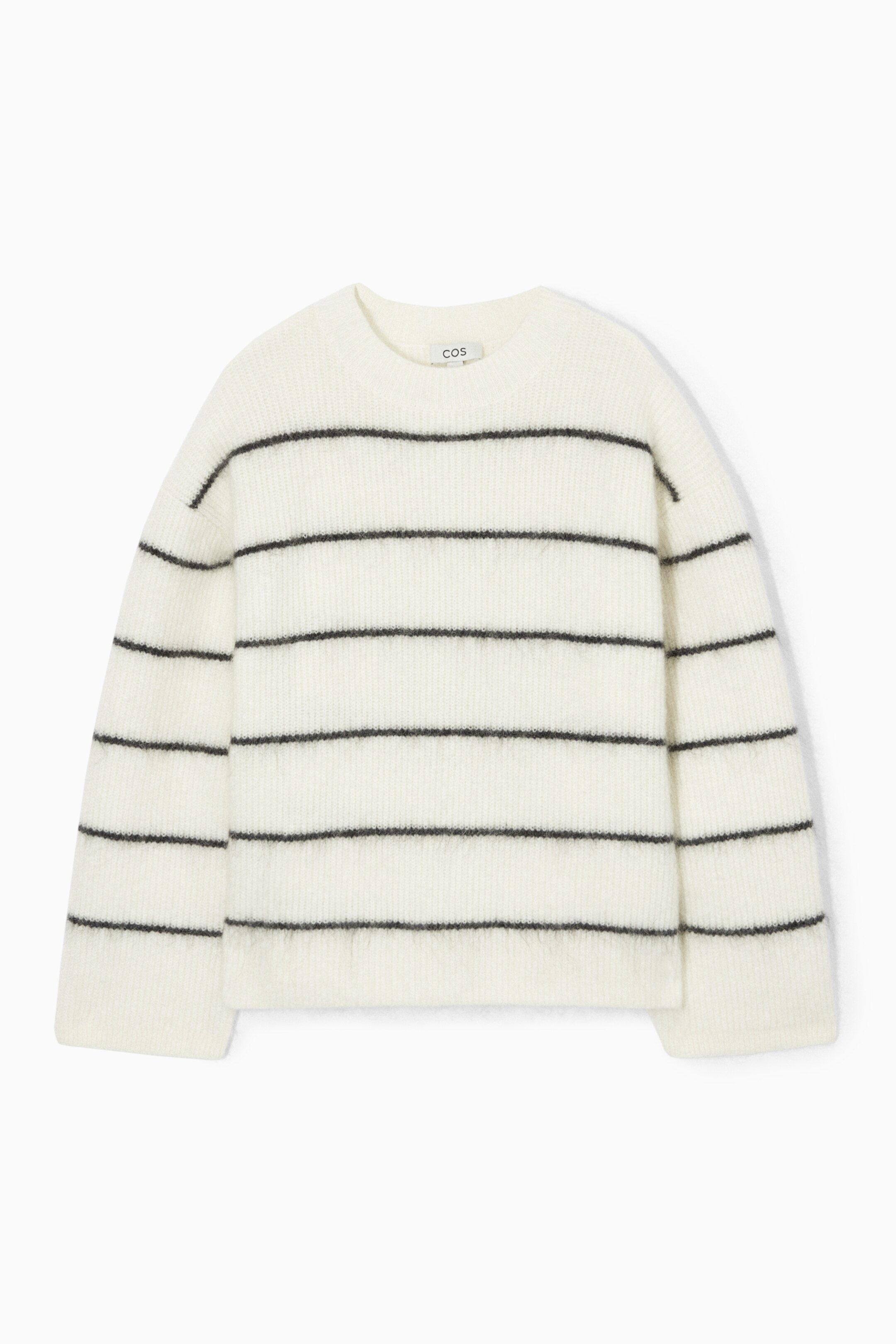Grösseres Bild ansehen: PULLOVER AUS MOHAIR-MIX - WEISS/GESTREIFT - DAMEN | H&M CH 1