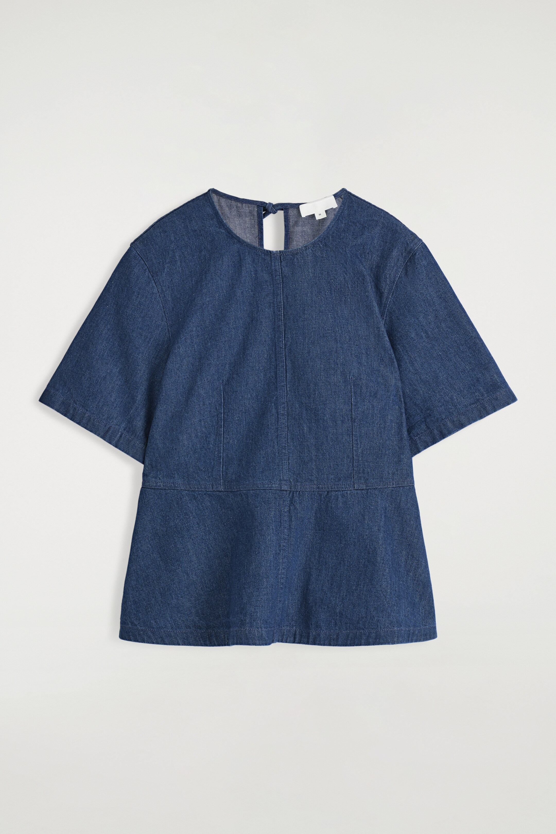 Visa större bild: PEPLUMTOPP I DENIM - MÖRK BLÅ - DAM | H&M SE 6