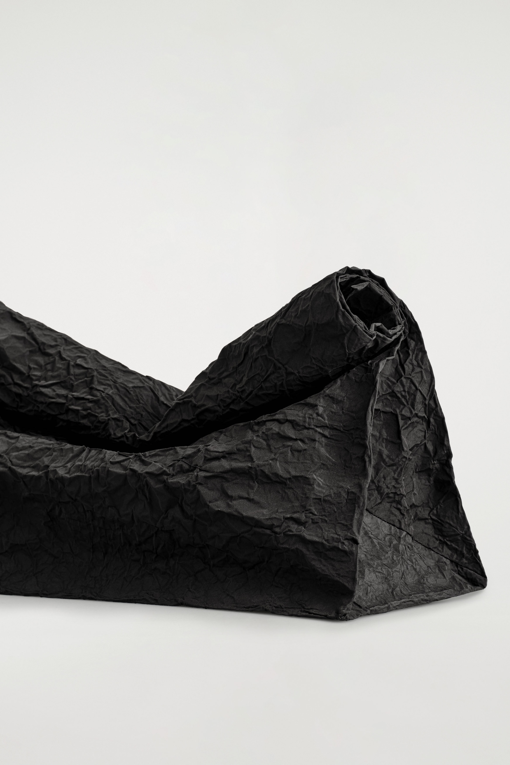 FOLDED OVERSIZED CRINKLED CLUTCH BAG