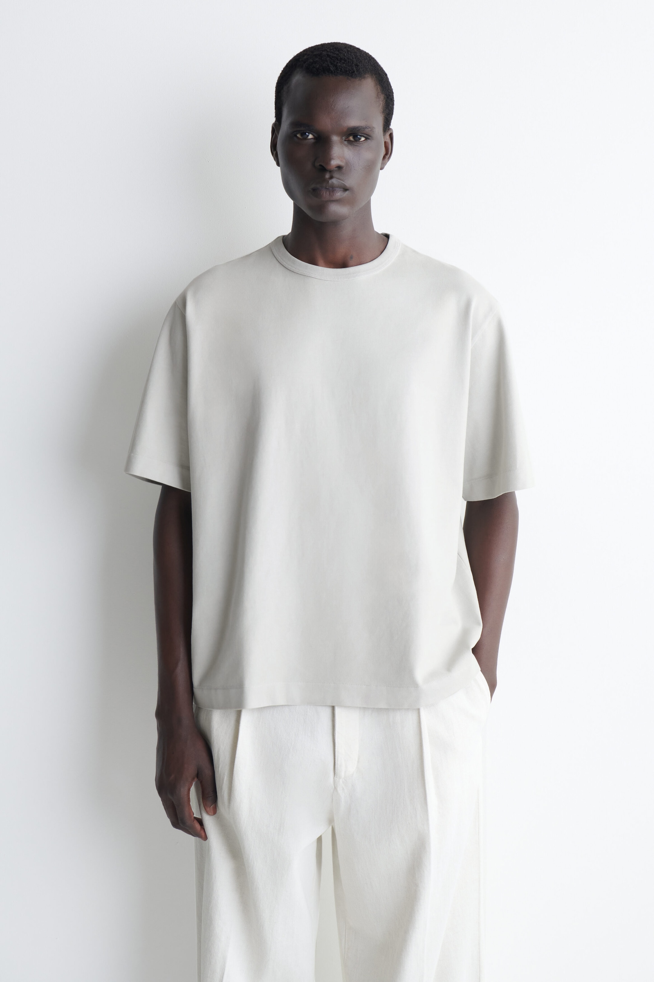 T-shirt ample en coton lavé