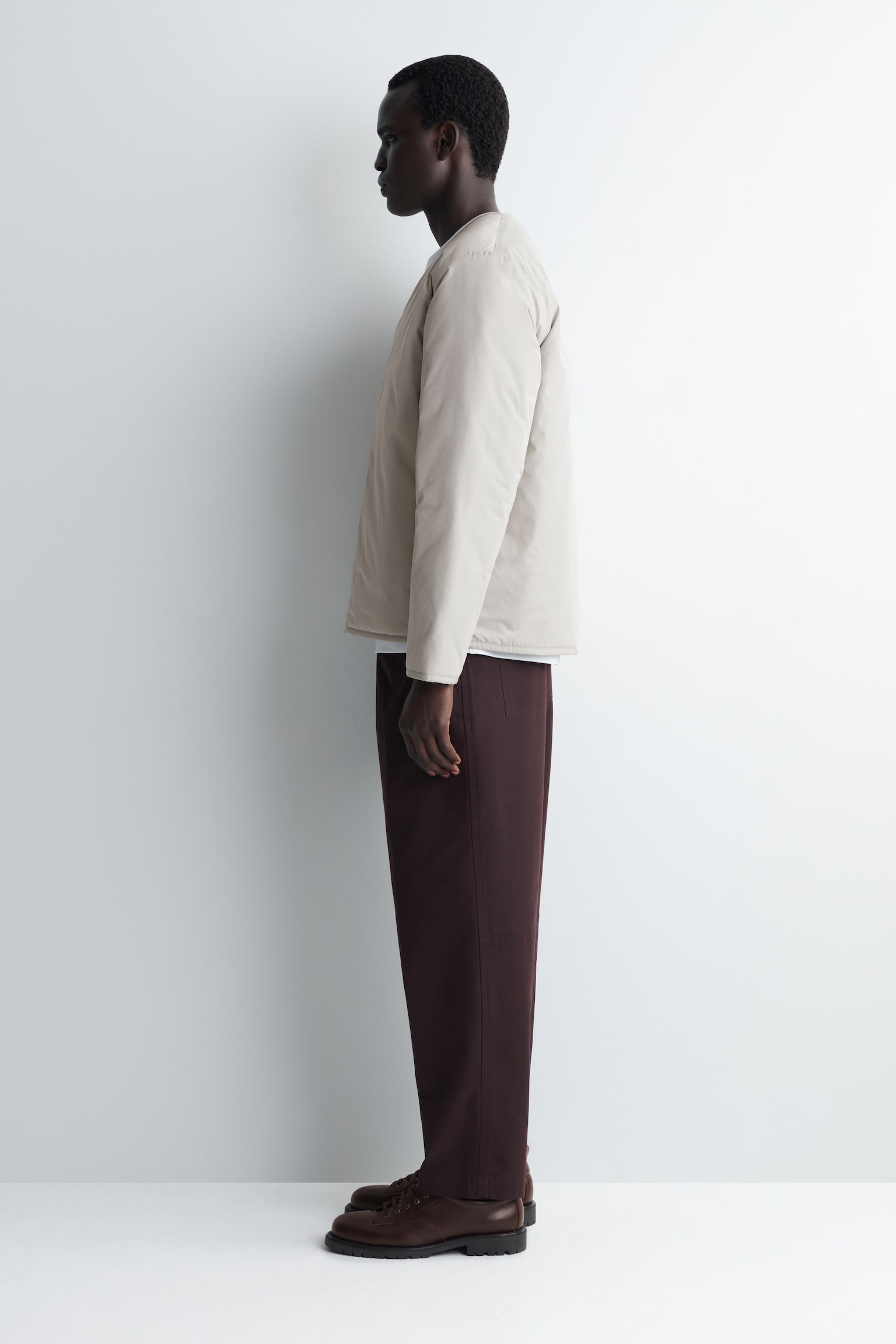 WENDBARE STEPPJACKE - Hellgrau/SCHWARZ - 4