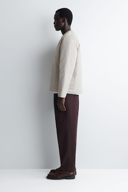 REVERSIBLE QUILTED JACKET — LIGHT GREY 2