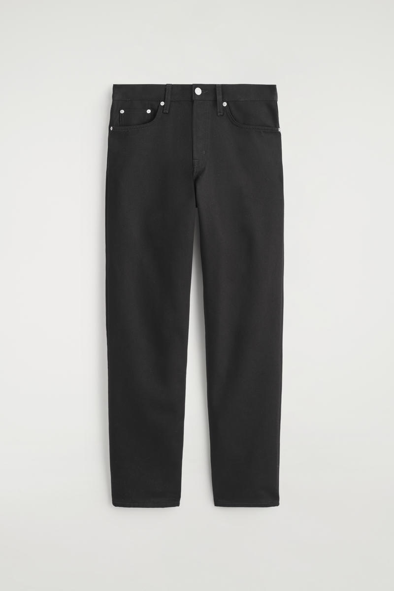 Cos Signature Straight-leg Jeans In Black