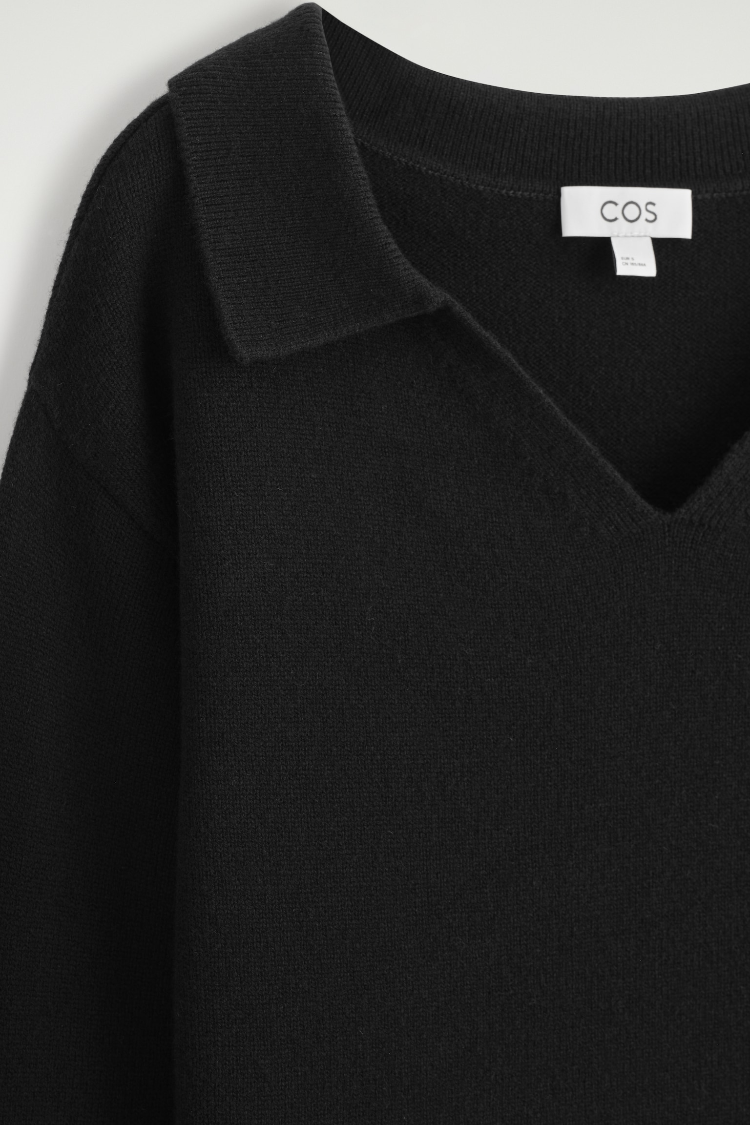 PULL POLO EN LAINE MÉRINOS - NOIR/IVOIRE/BEIGE CHINÉ - 6