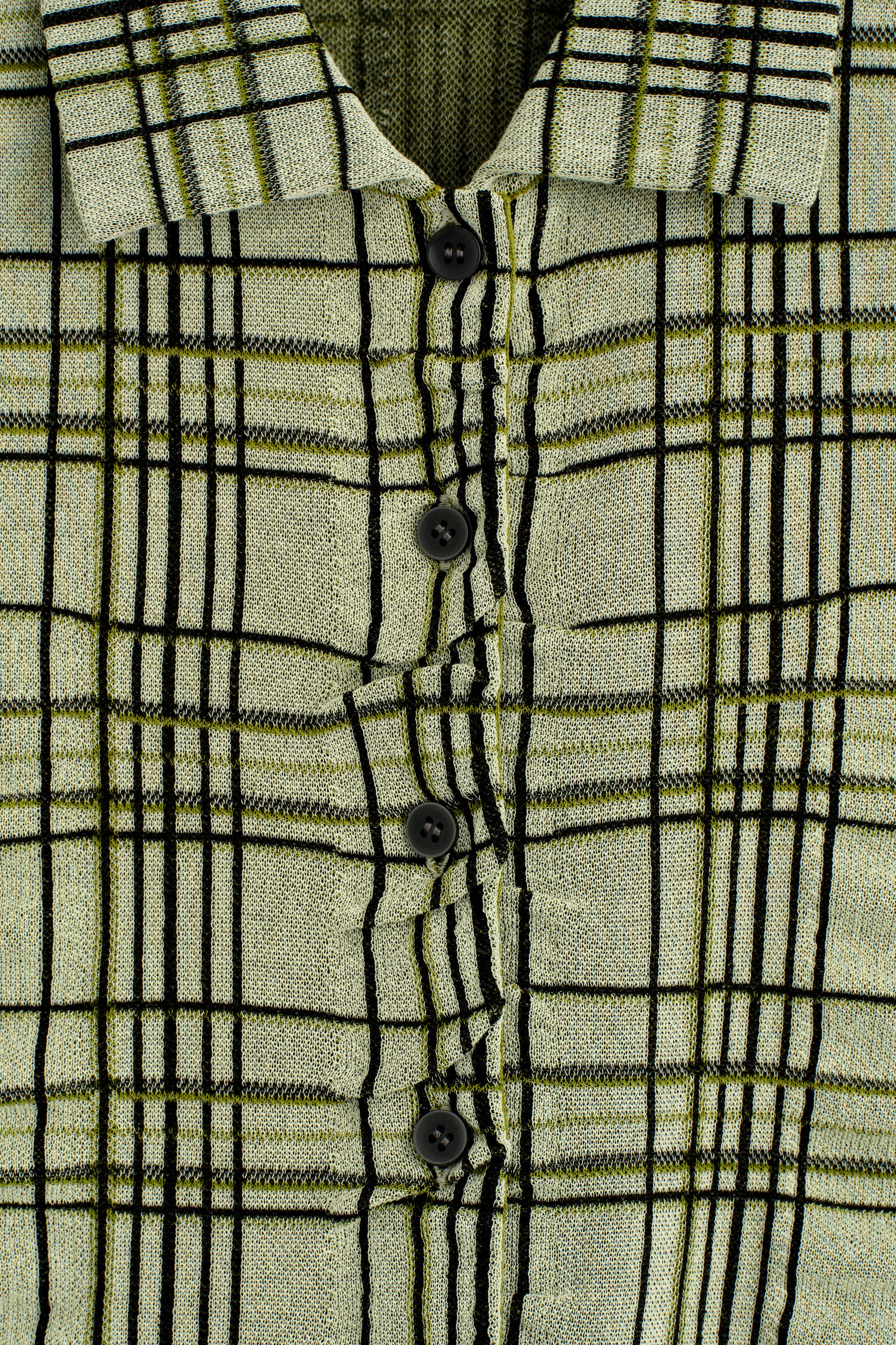 CHECKED COTTON-JACQUARD SHIRT - GREEN / CHECKED | COS US