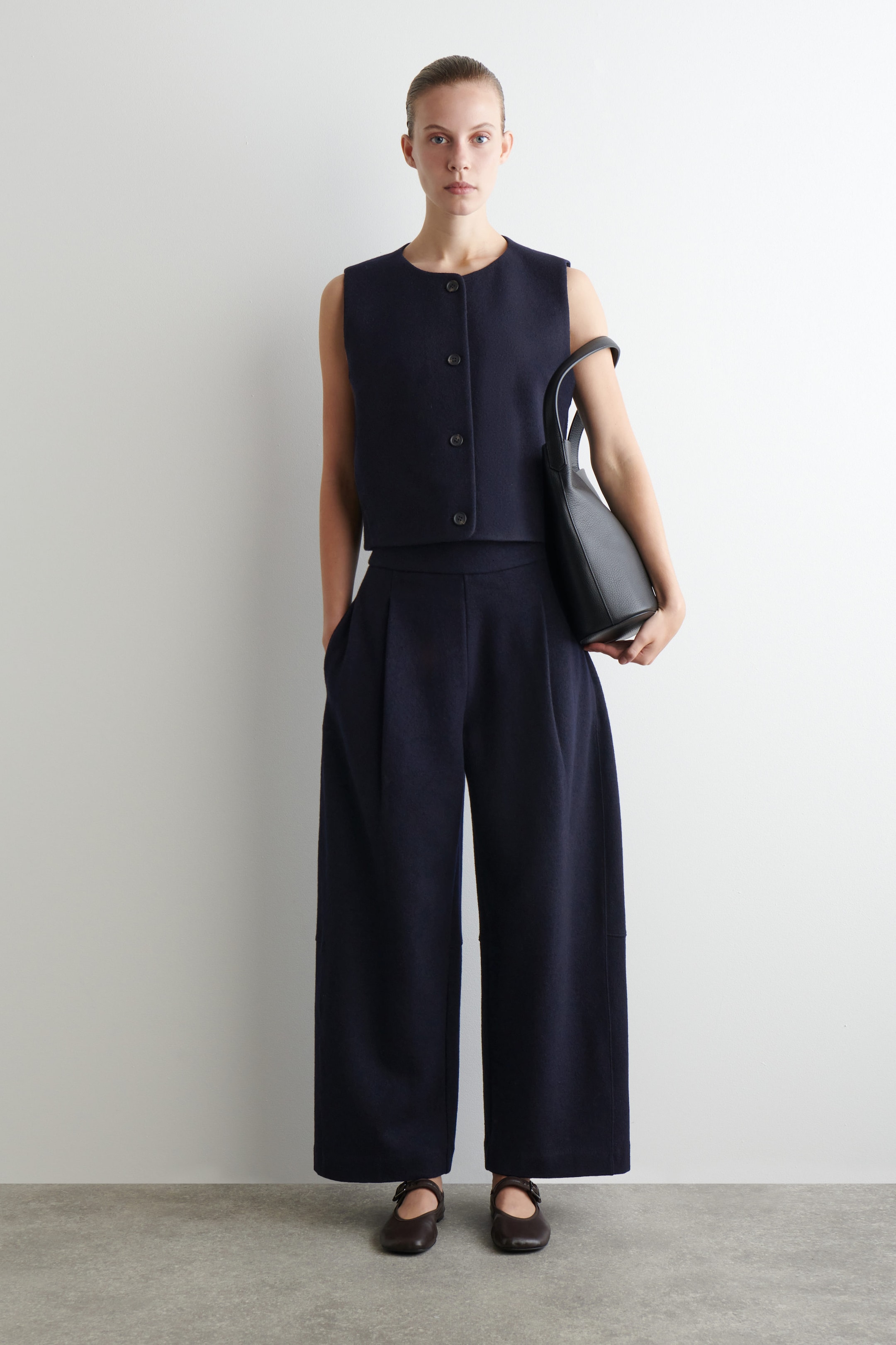 BOILED MERINO WOOL VEST