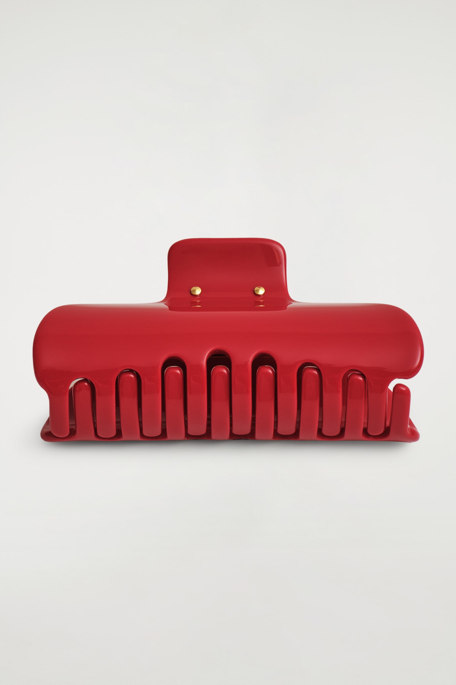 FERMAGLIO PER CAPELLI A PINZA - ROSSO/TARTARUGA - 2